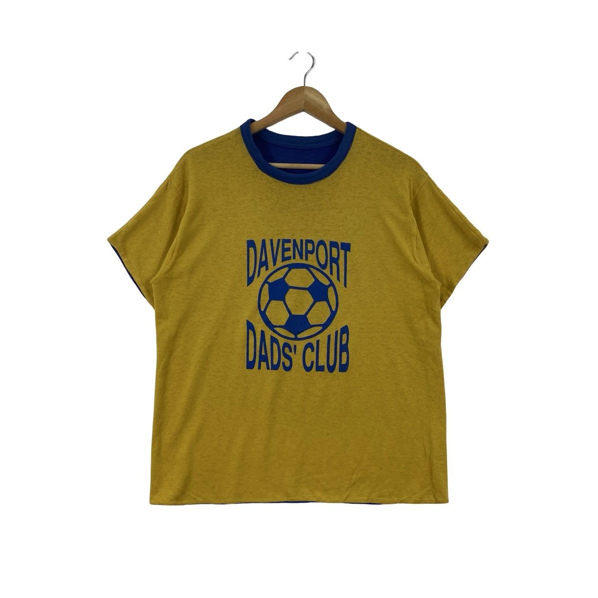 Vintage Vintage DAVENPORT DADS CLUB Ringer Soccer Graphic Tee, Retro Size US M / EU 48-50 / 2 - 1 Thumbnail