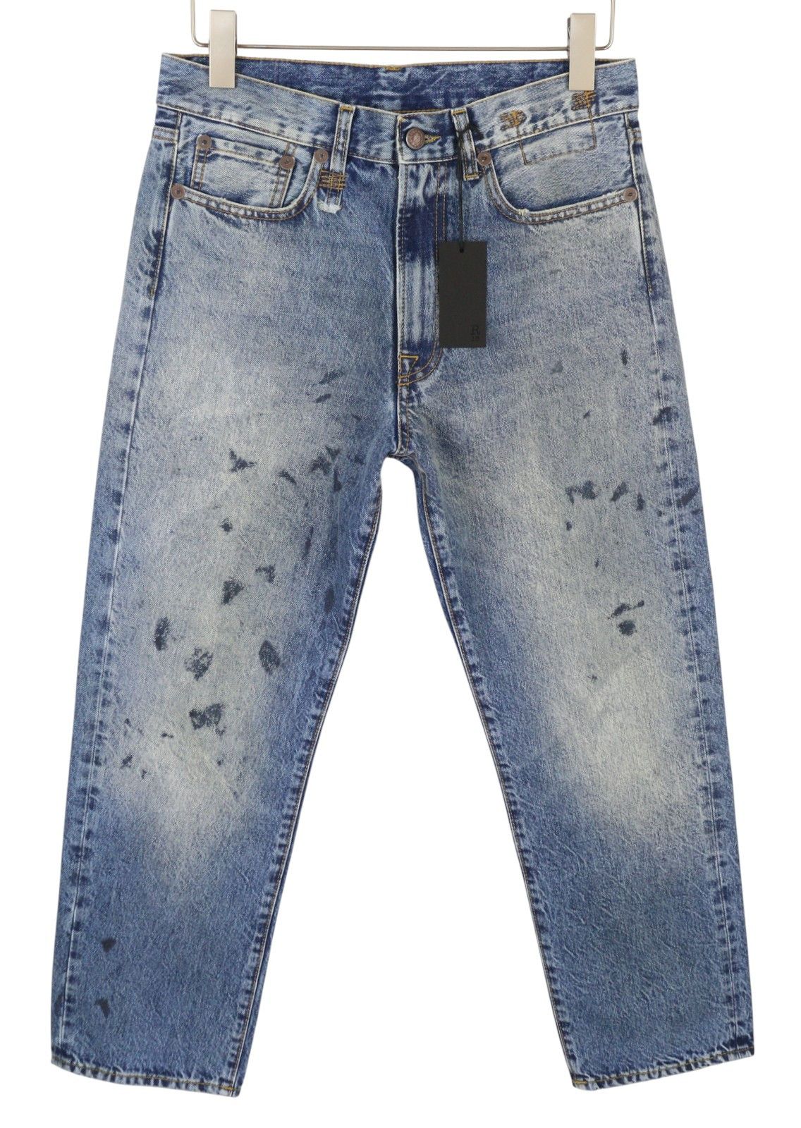 R13 BOYFRIEND 26 Jasper Cropped Blue PF25 Jeans 87188 Size 26" / US 2 / IT 38 - 1 Thumbnail
