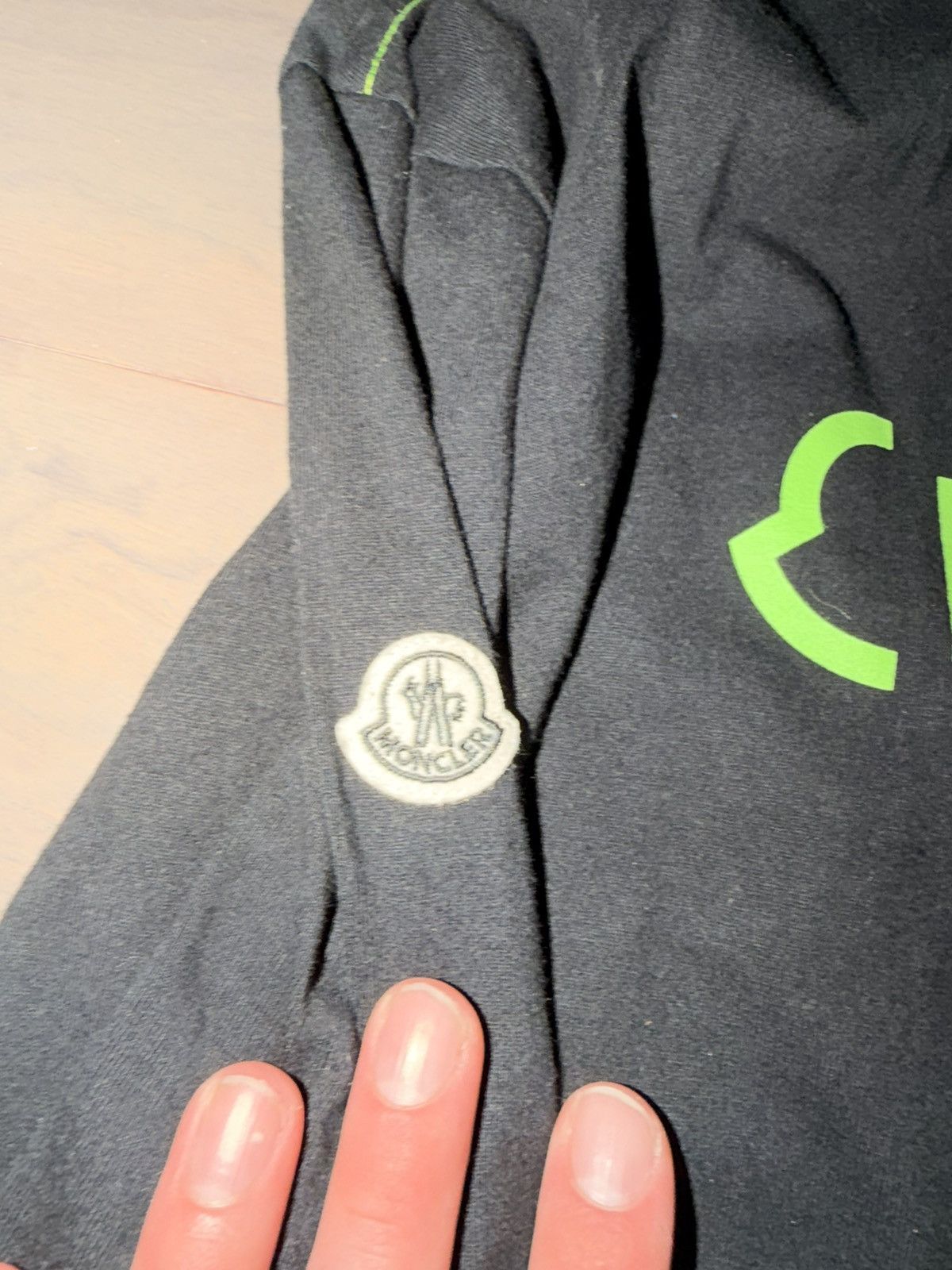 Fragment Design × Moncler Moncler Fragment Black and Green pocket tee Size US L / EU 52-54 / 3 - 3 Thumbnail