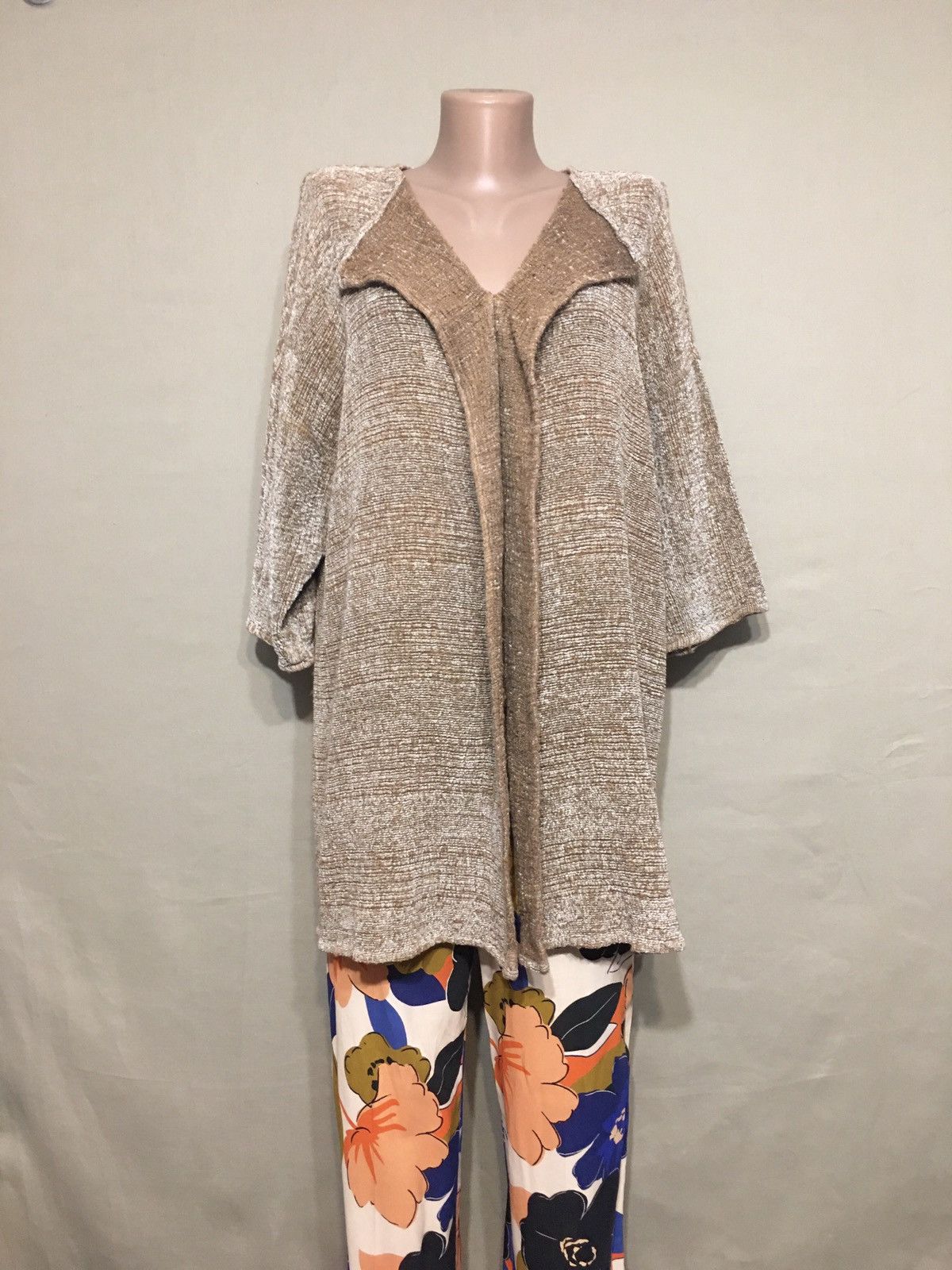Other La Bottega Di Brunella Linen Blend Knit Oversize Sweater Size ONE SIZE - 4 Thumbnail