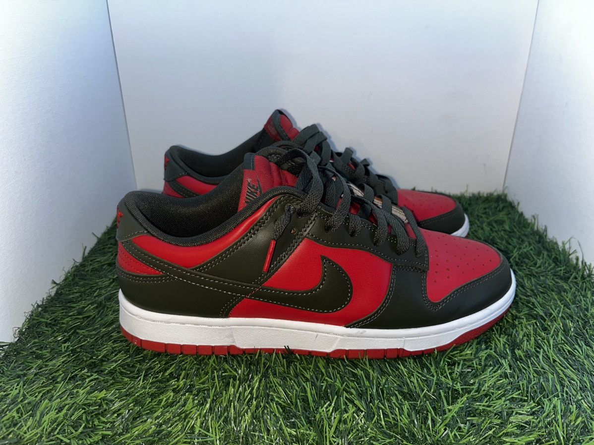Nike Nike Dunk Low Mystic Red Cargo Khaki Size US 10 / EU 43 - 3 Thumbnail
