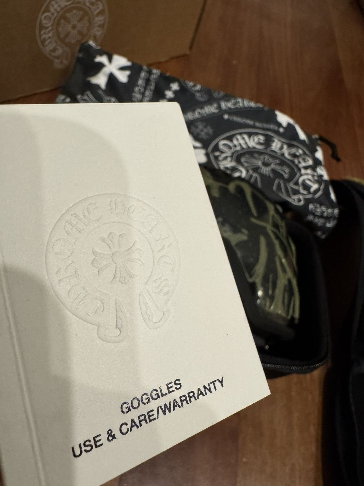 Chrome Hearts Chrome Hearts Ski Goggles – Black Leather / Silver Hardware Size ONE SIZE - 17 Thumbnail
