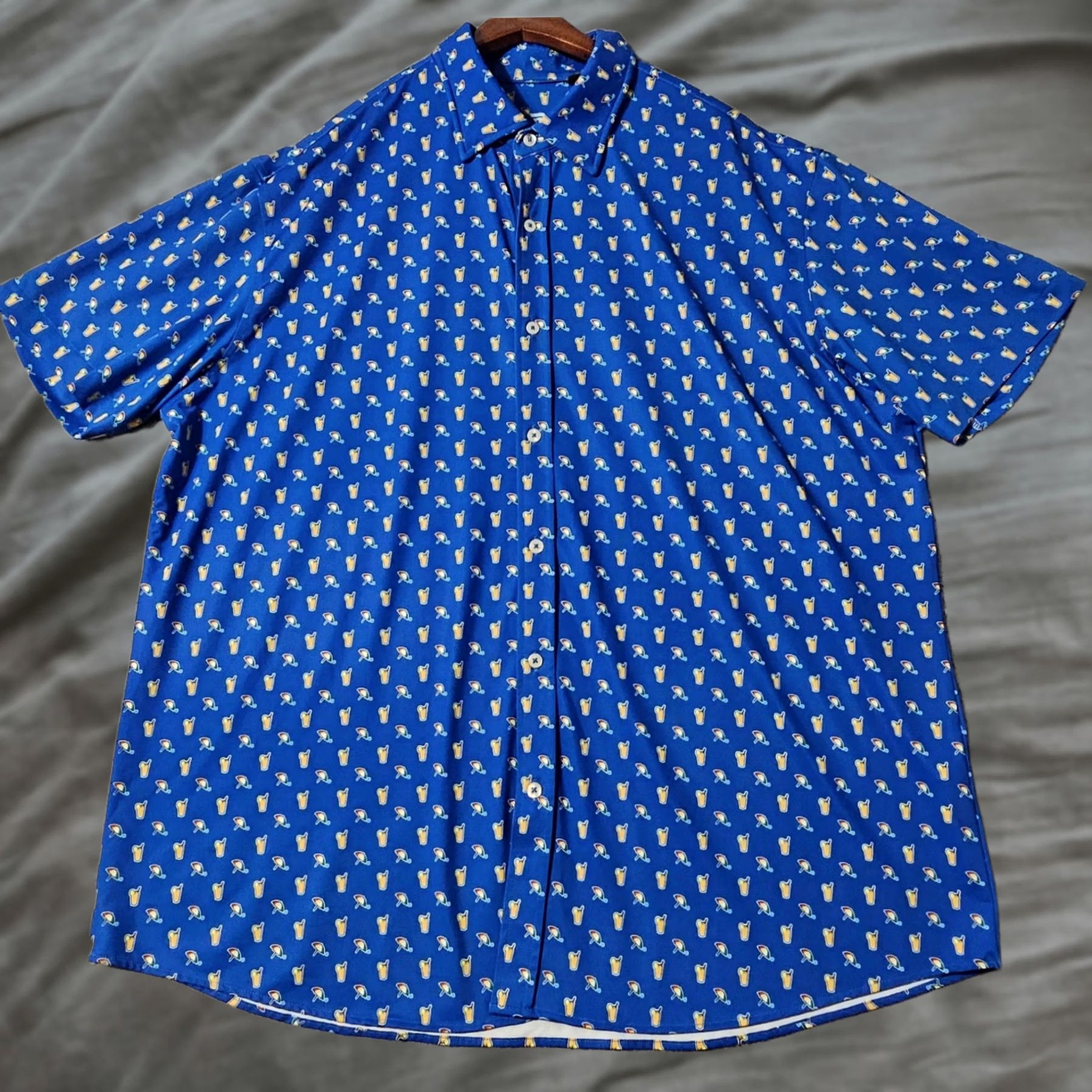 Vintage Fanatics Arnold Palmer Invitational All Over Button up Shirt Size XL Bamboo S/S Size US XL / EU 56 / 4 - 1 Thumbnail