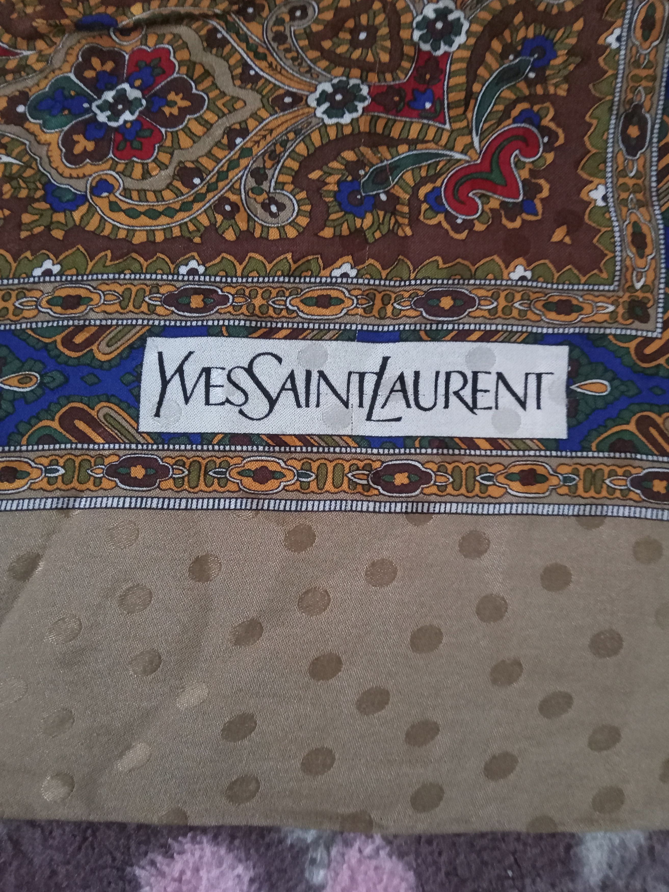 Yves Saint Laurent Vintage Yves Saint Laurent Scarf Size ONE SIZE - 2 Thumbnail