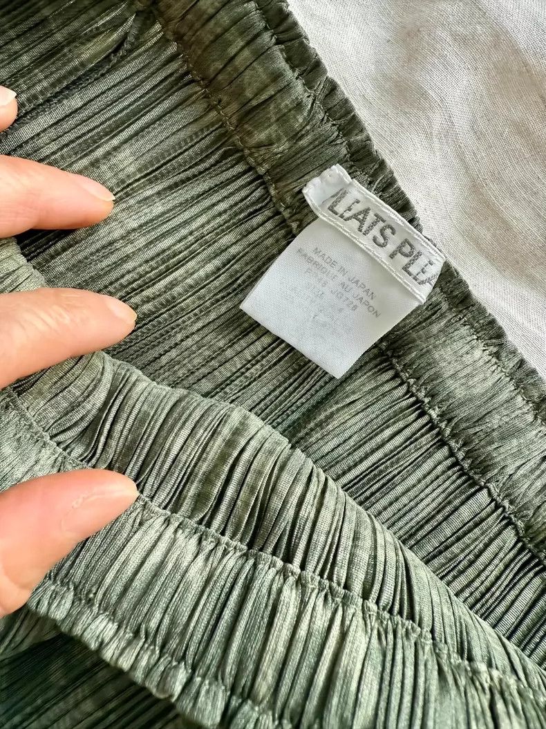 Issey Miyake Issey Miyake Green pleated skirt Size 26" / US 2 / IT 38 - 4 Thumbnail