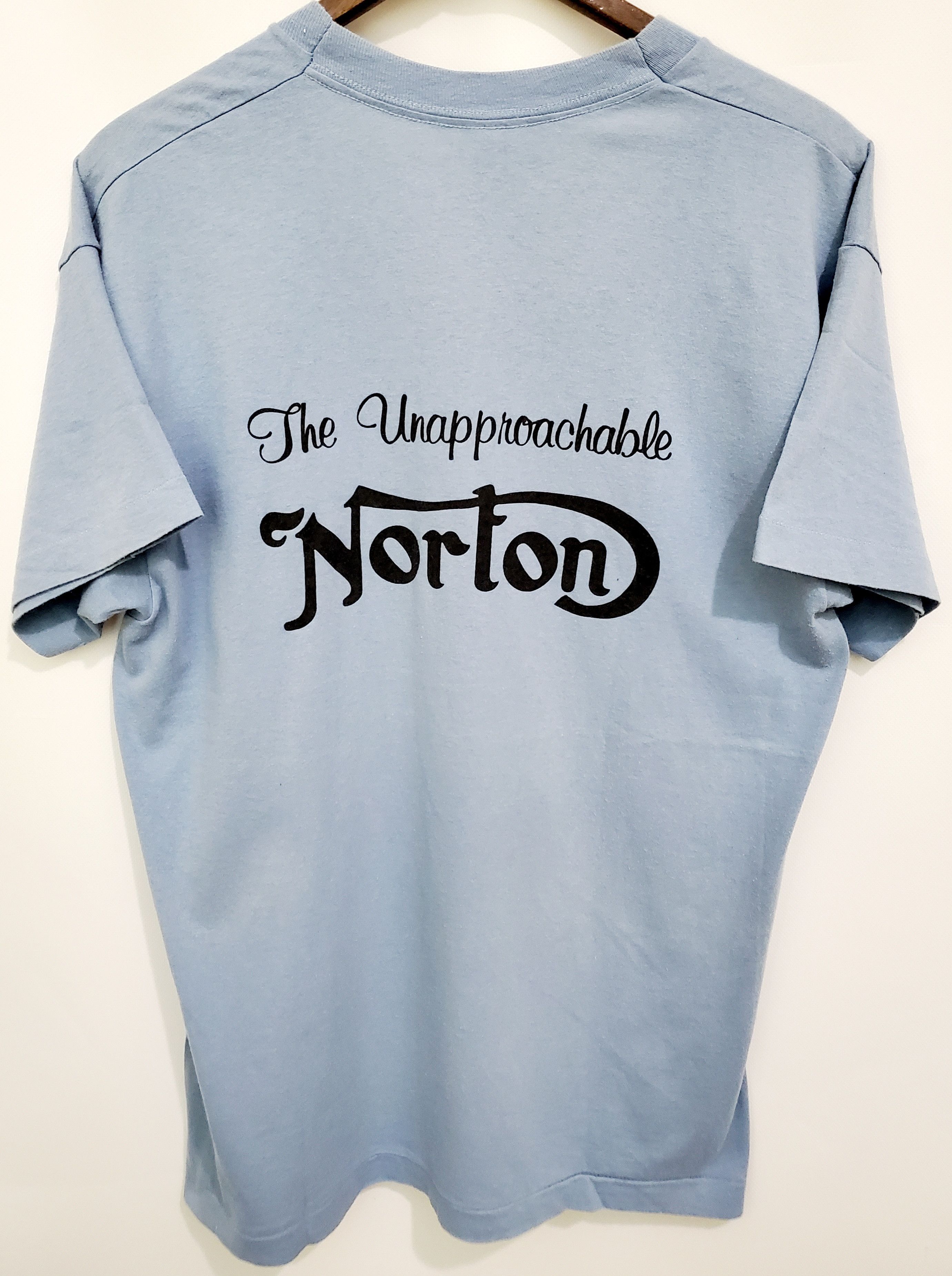Norton × Vintage Vintage 80’s - the Unapproachable Norton rare designshirt L Size US L / EU 52-54 / 3 - 4 Thumbnail