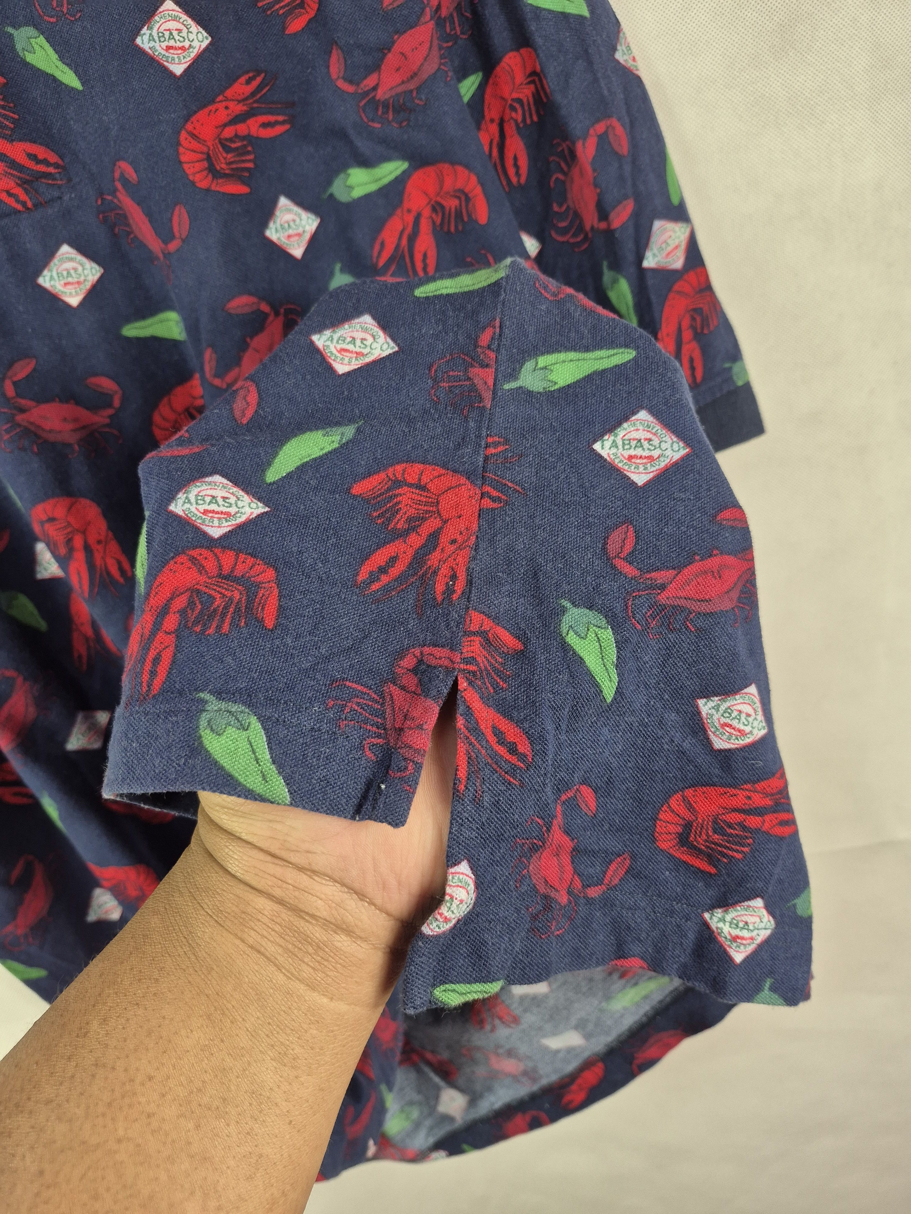 Tabasco 🔥 Tabasco Fullprint Sea Creatures Motives Polo Tee Size US XL / EU 56 / 4 - 6 Thumbnail