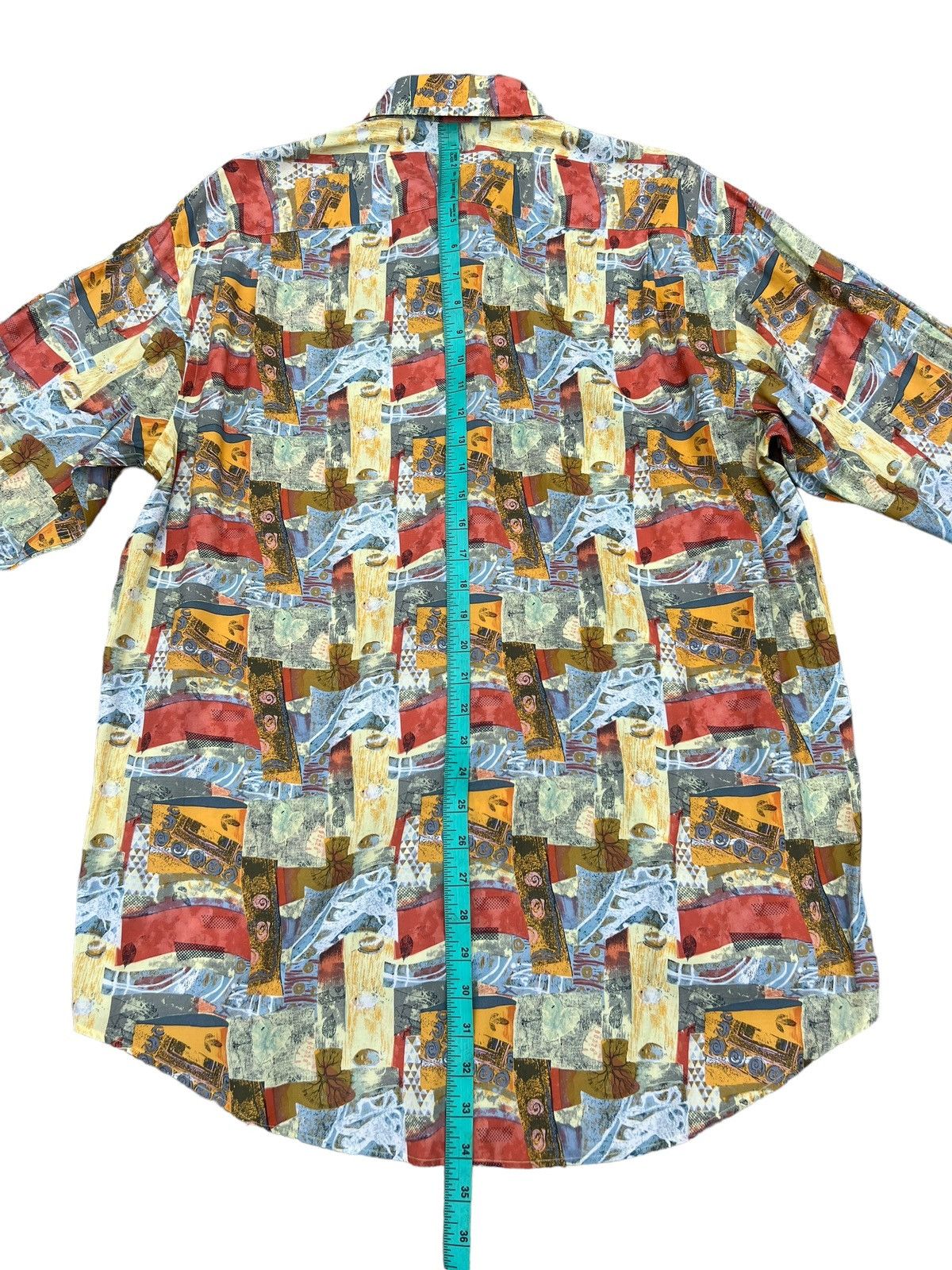 Charles Jourdan Vintage Charles Jourdan Monsieur Novelty Abstract Art Shirt Size US L / EU 52-54 / 3 - 13 Thumbnail