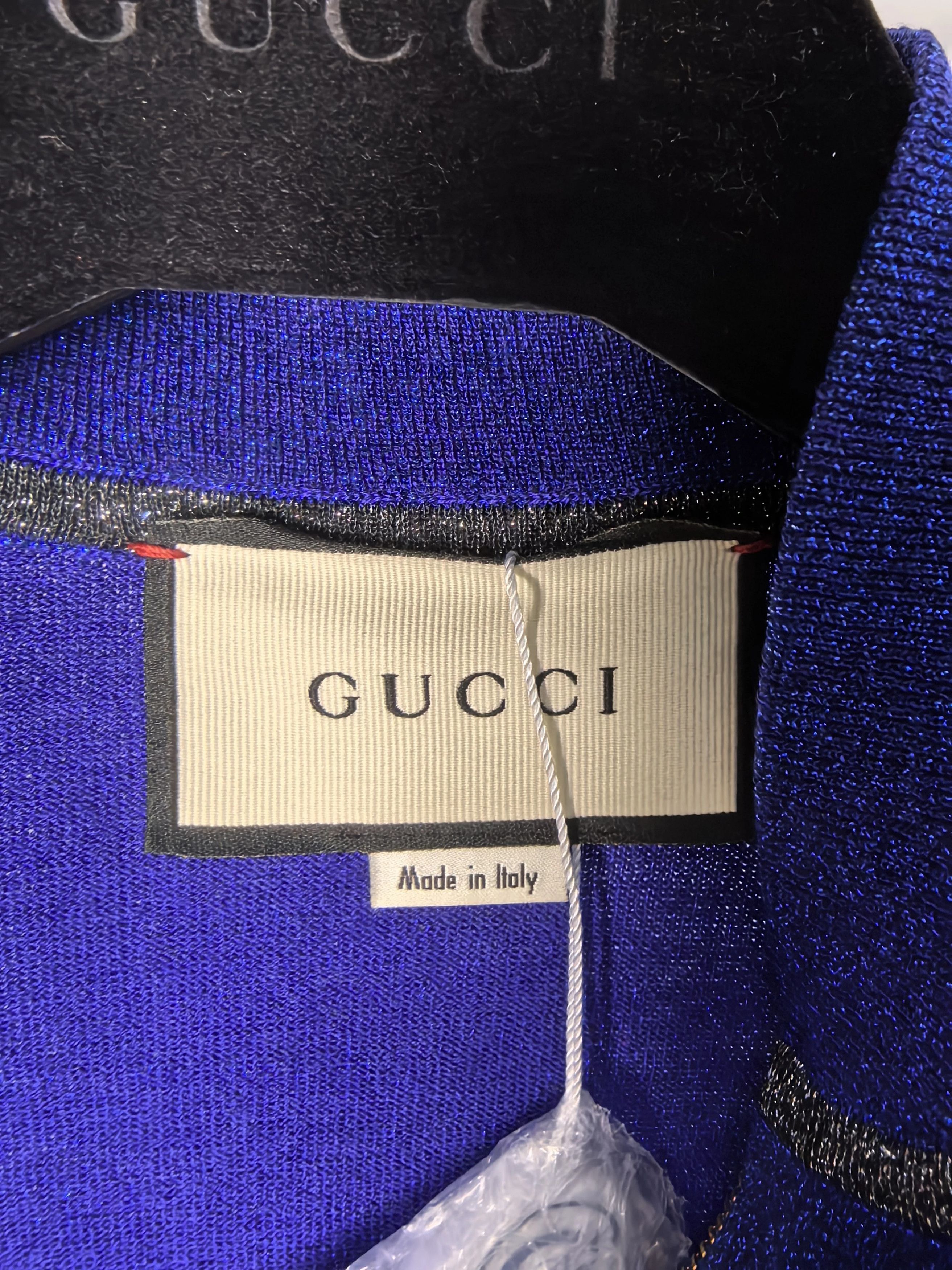 Gucci Gucci Gold Thread Side Logo Tape Jacket Size S / US 4 / IT 40 - 3 Thumbnail