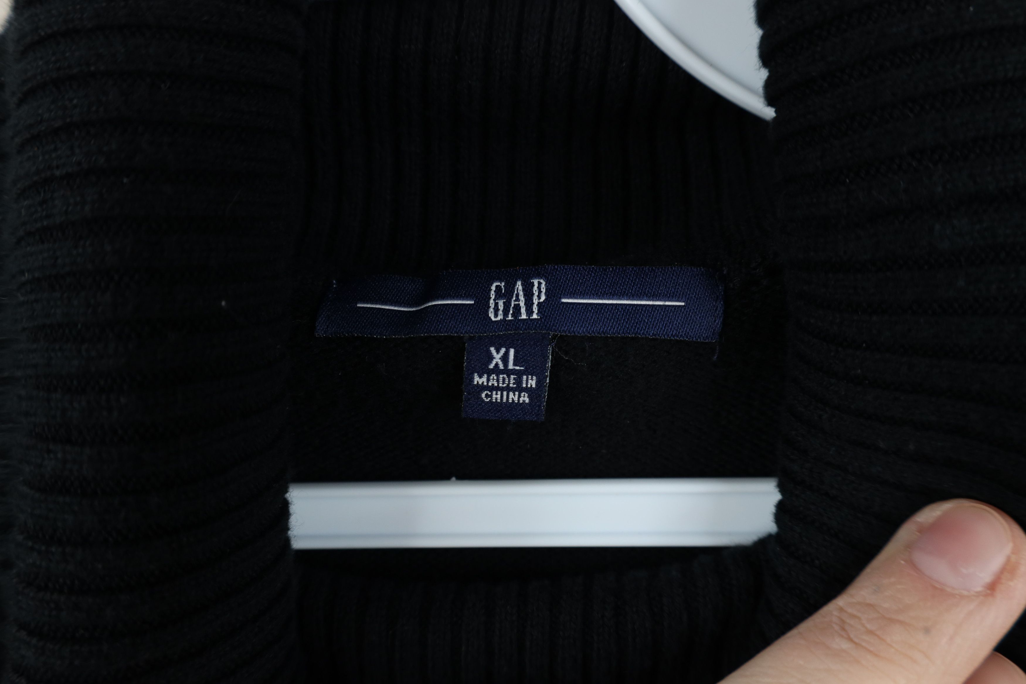 Gap Vintage Y2K Gap Blank Stretch Knit Turtleneck Sweater Black Size XL / US 12-14 / IT 48-50 - 6 Thumbnail