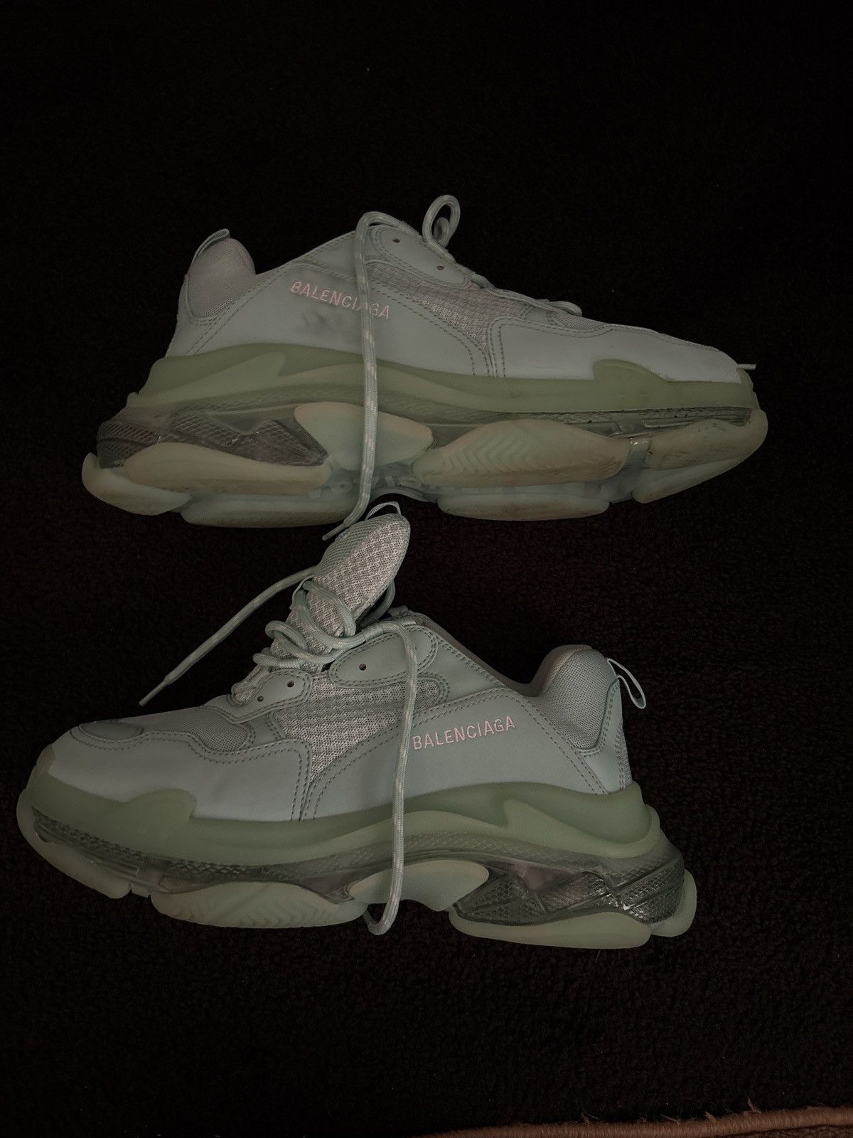 Balenciaga Triple S Mint green