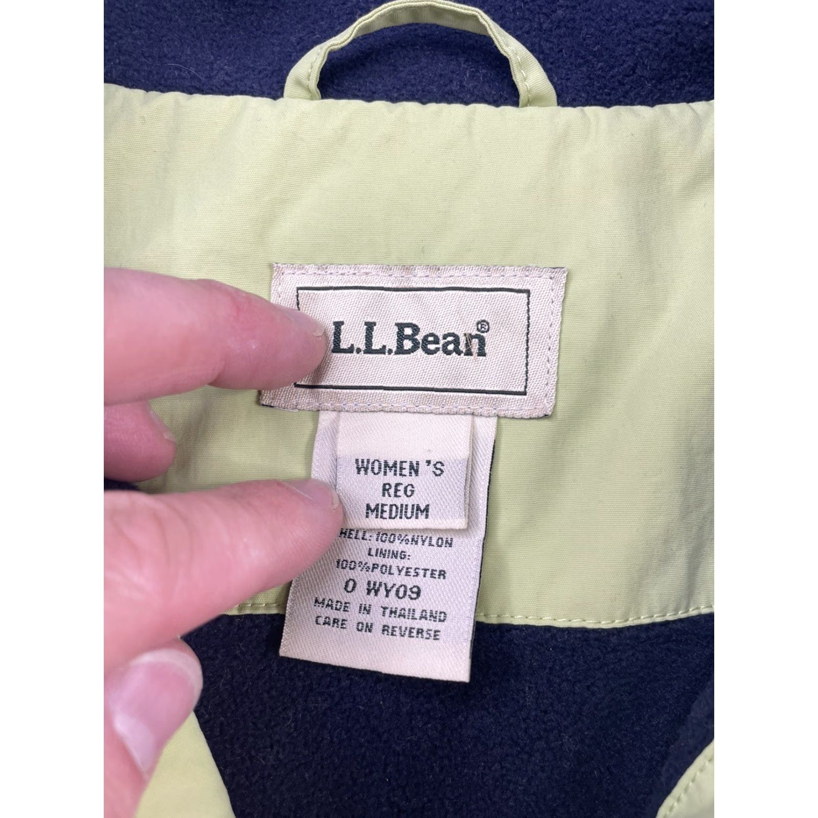 Vintage L.L. Bean Vest Womens Medium Reg Green Nylon Fleece Lined 0WY09 Size M / US 6-8 / IT 42-44 - 4 Thumbnail