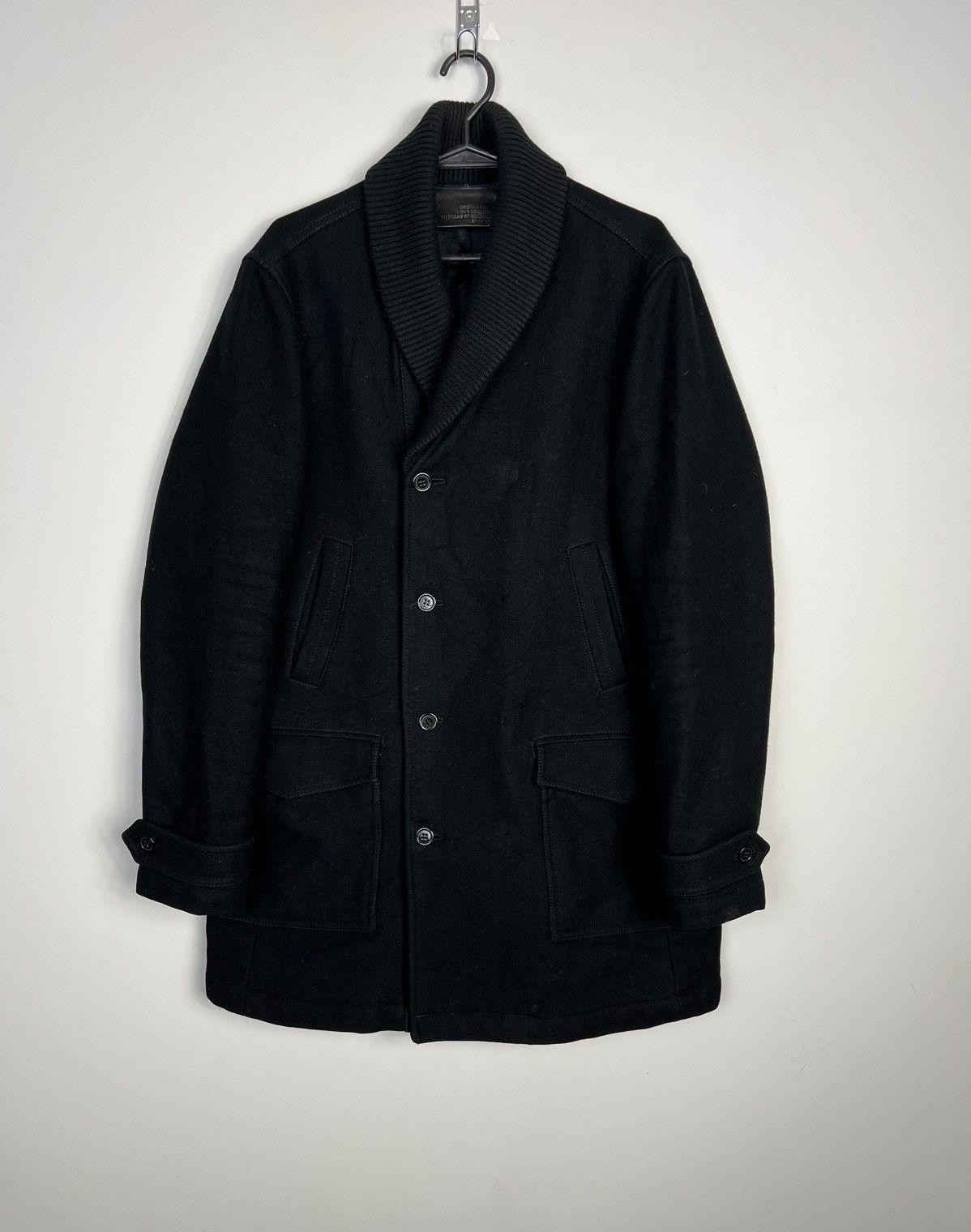 Dolce & Gabbana Dolce & Gabbana Wool Coat Black Size US L / EU 52-54 / 3 - 1 Thumbnail