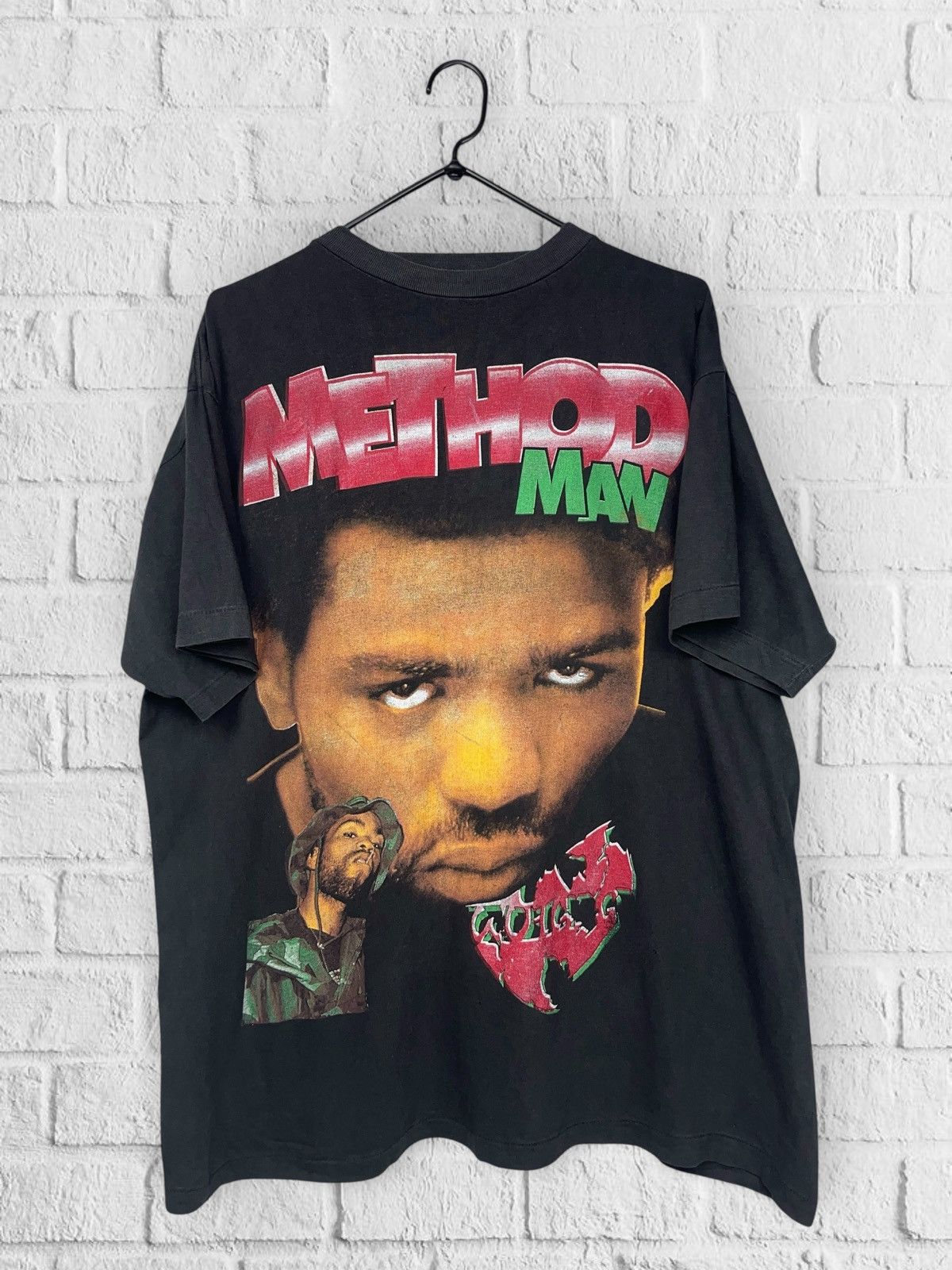 Rap Tees Vintage OG 90s Method Man Rap Tee Bootleg Wu Tang T-shirt Size US XL / EU 56 / 4 - 19 Thumbnail