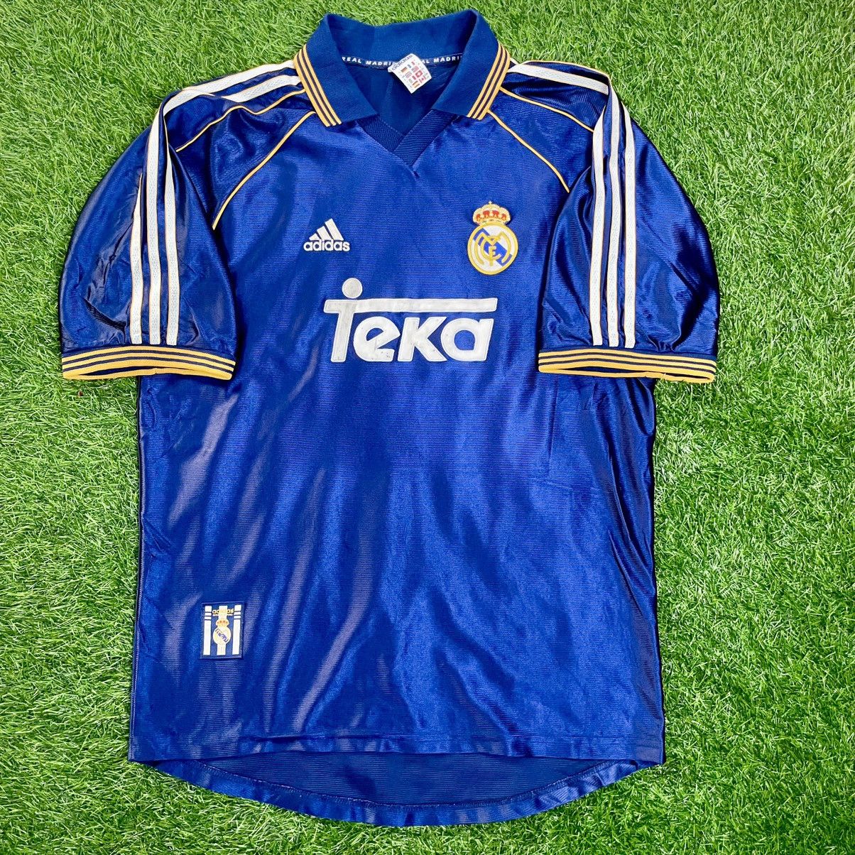 Adidas Adidas Real Madrid 3rd 1998-99 Raul #7 Soccer Jersey Size US L / EU 52-54 / 3 - 1 Thumbnail