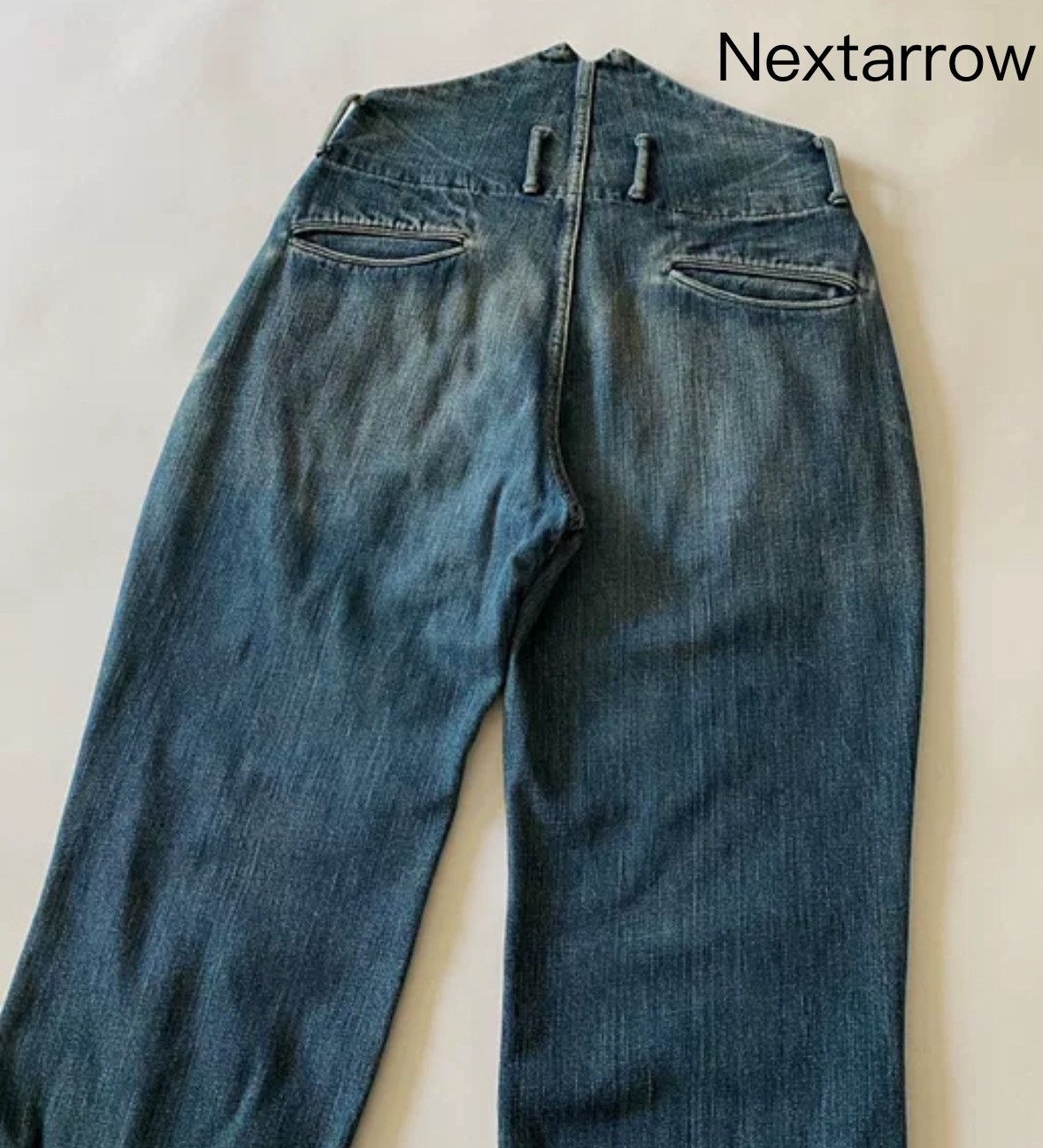 Kapital KAPITAL washed distressed jeans loose cropped pants Size US 28 / EU 44 - 2 Thumbnail