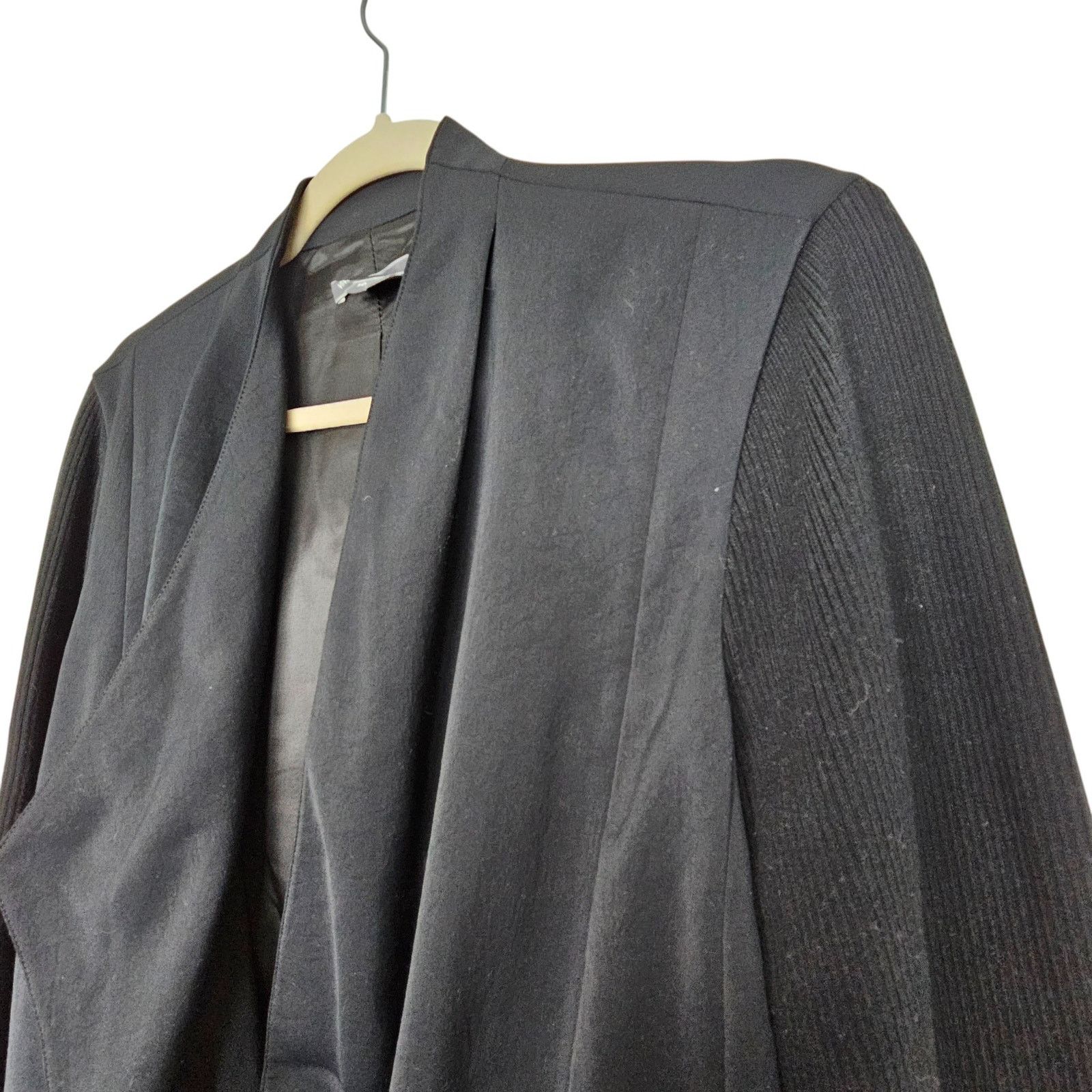 Vince Vince Womens Drapey Mixed Media Sweater Blazer 10 Designer Size L / US 10 / IT 46 - 7 Thumbnail