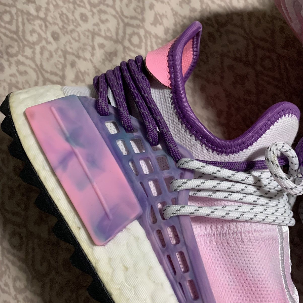 Adidas × Pharrell Adidas Human Race NMD “Holi Festival” (Pink Glow) 2018 Size US 10.5 / EU 43-44 - 3 Thumbnail