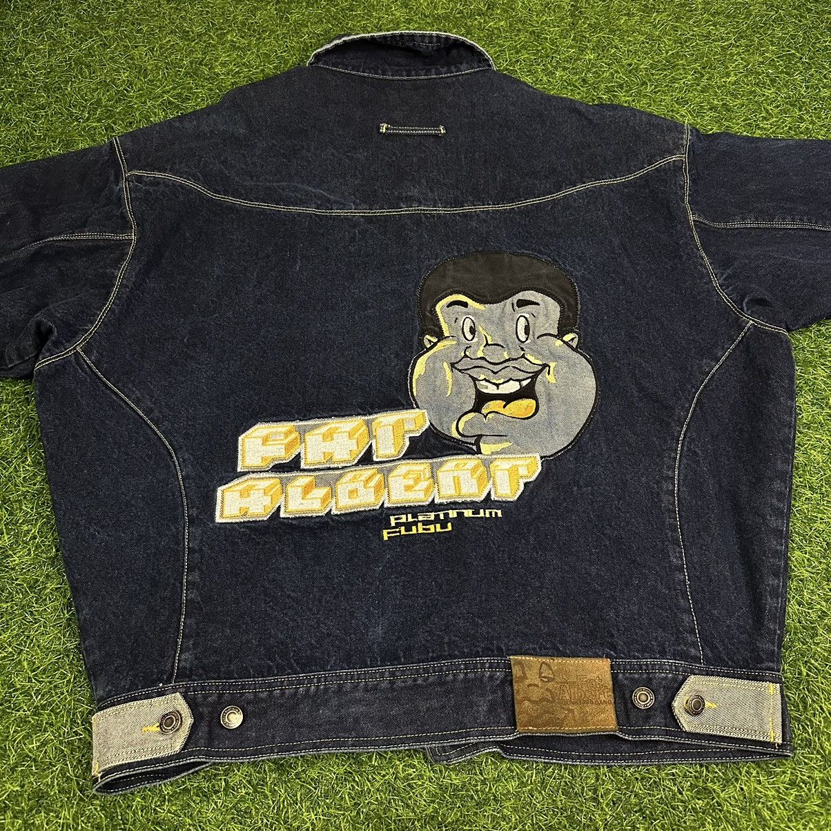 Vintage Platinum Fubu Fat Albert Hip Hop Denim Jean Jacket