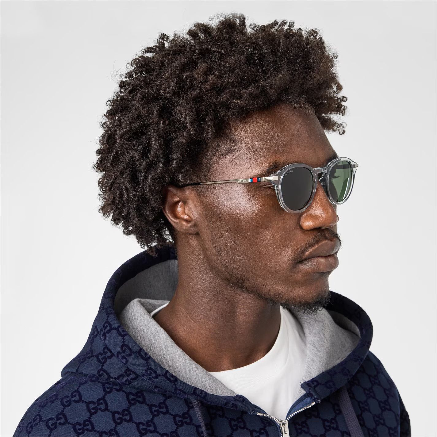 Gucci o1g2r1mq0426 Size: OS / Round Frame Sunglasses in Grey Size ONE SIZE - 2 Thumbnail