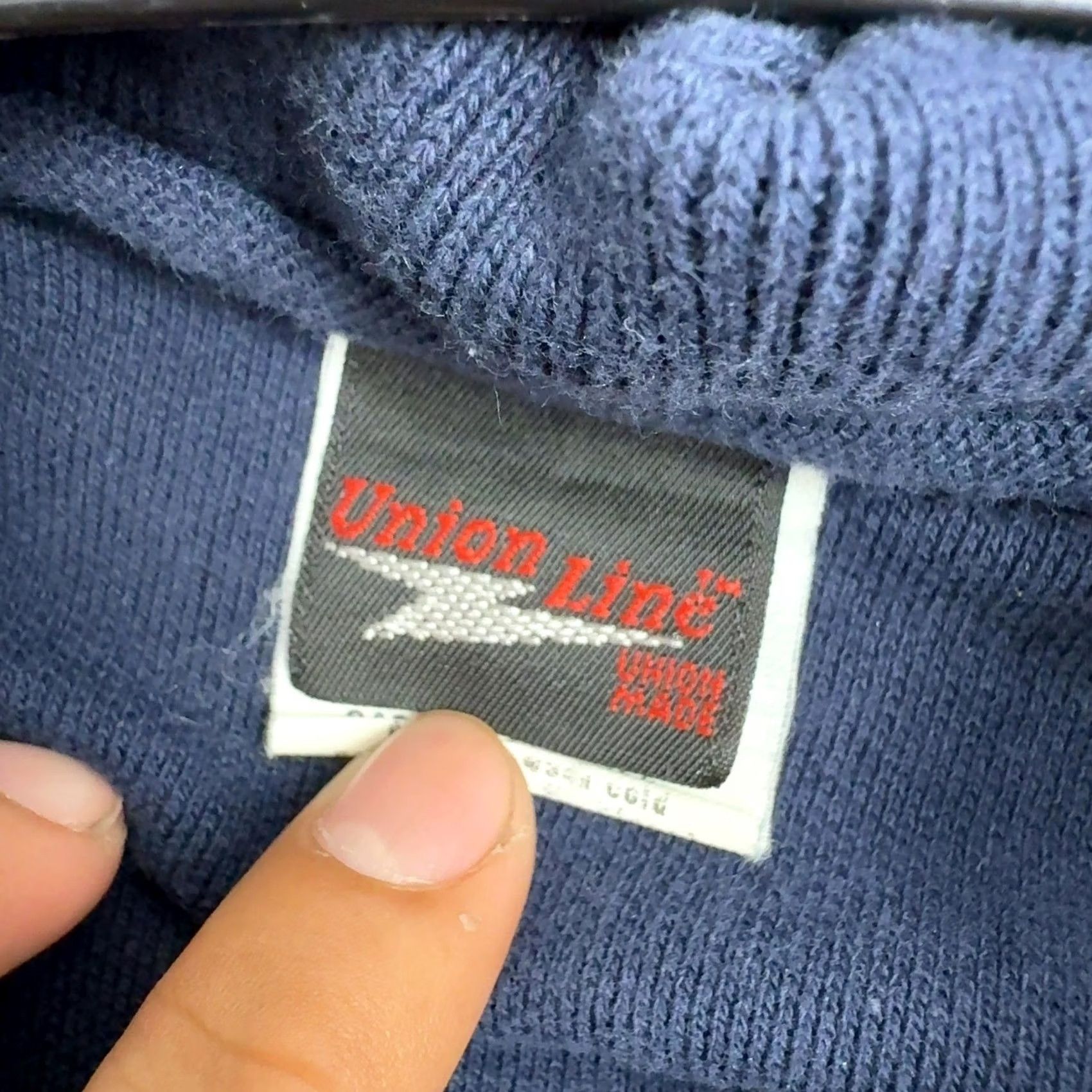 Vintage VINTAGE Union Line Polo Mens XL Navy Chicago Fire Fighters Union Local 2 Embroidered Logo Solid Knit Cotton Shirt Size US XL / EU 56 / 4 - 4 Thumbnail