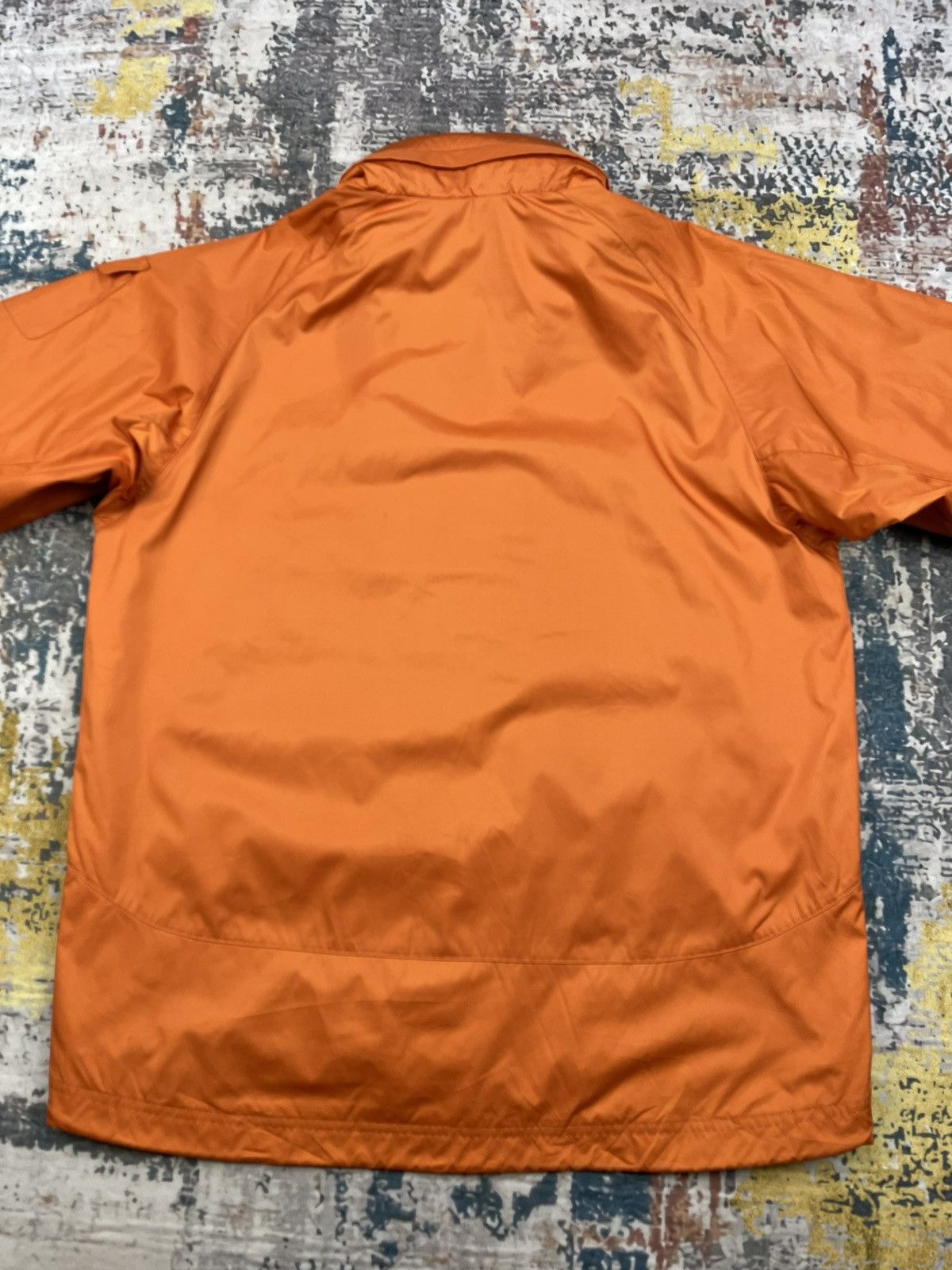 Nike Y2k Vintage Nike FIT Storm Swoosh Orange Winbreakers Size US L / EU 52-54 / 3 - 4 Thumbnail
