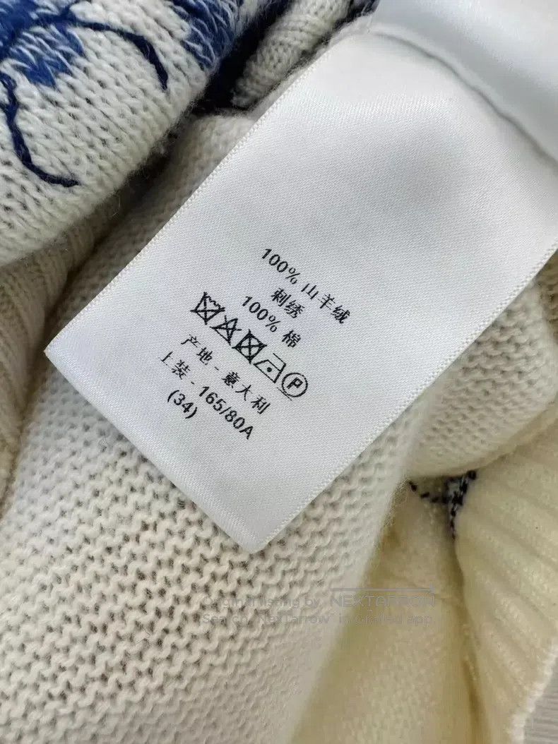Dior Dior Star embroidered cashmere sweater Size XXS / US 00 / IT 34 - 6 Thumbnail