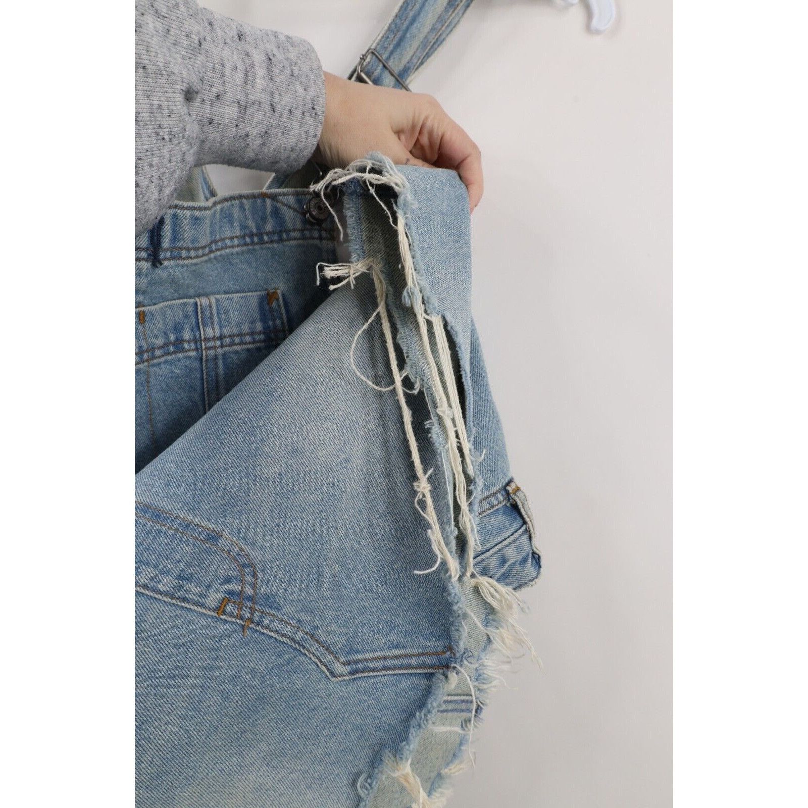 Abercrombie & Fitch × Vintage Deadstock Y2K Abercrombie & Fitch Denim Overalls Dress Size XL / US 12-14 / IT 48-50 - 9 Thumbnail