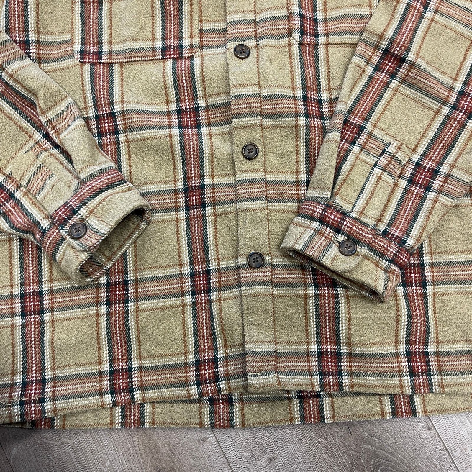 Cotton On Cotton On Garments Brown Tan thick flannel Button Up XXL Size US XXL / EU 58 / 5 - 4 Thumbnail