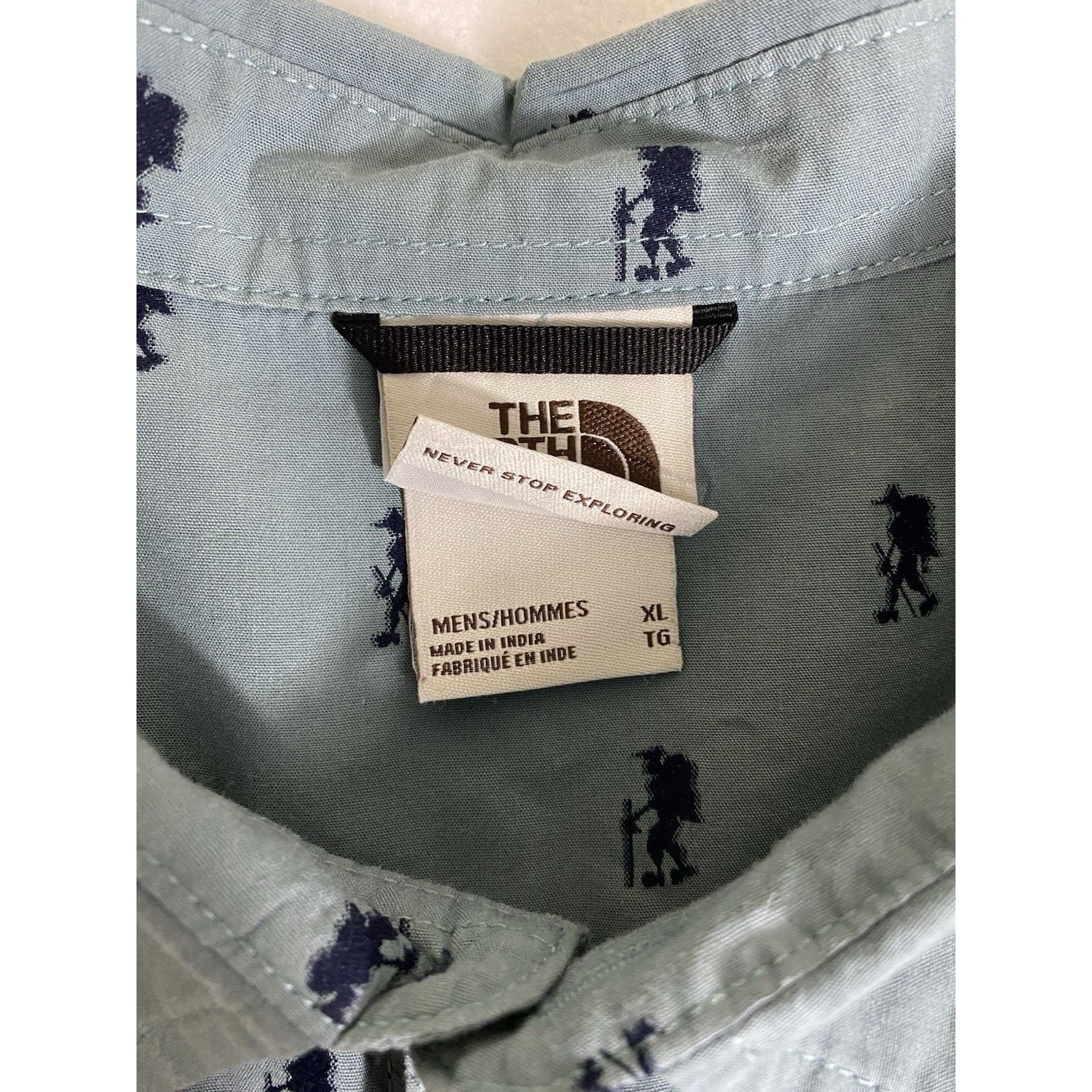 The North Face The North Face Men's XL Blue Short Sleeve Button-Up Shirt Size US XL / EU 56 / 4 - 4 Thumbnail