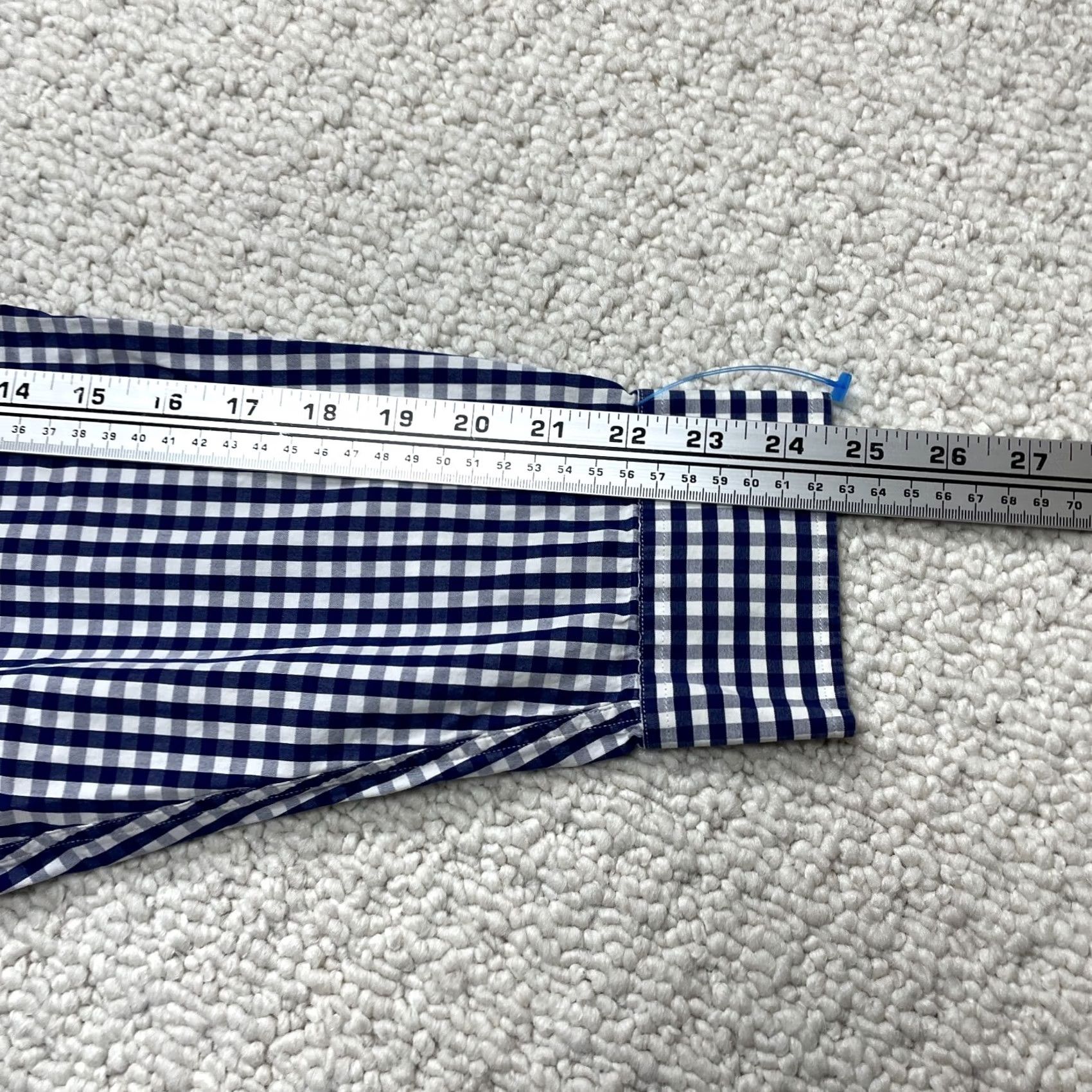 Club Room Club Room Mens Plaid Long Sleeve Shirt - Premium Quality Cotton - Business, Casual, Formal, Party/Cocktail, Travel, Wedding - 56in Chest, Blue Size US XXL / EU 58 / 5 - 7 Thumbnail