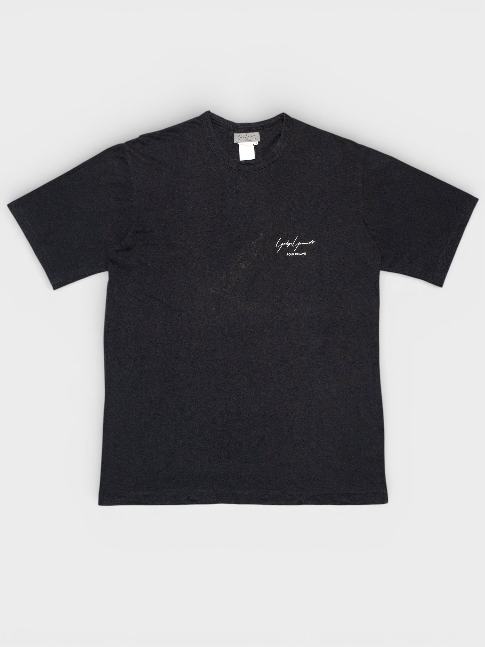 Yohji Yamamoto Yohji Yamamoto Pour Homme late 80s / early 90s logo t-shirt Size US M / EU 48-50 / 2 - 1 Thumbnail