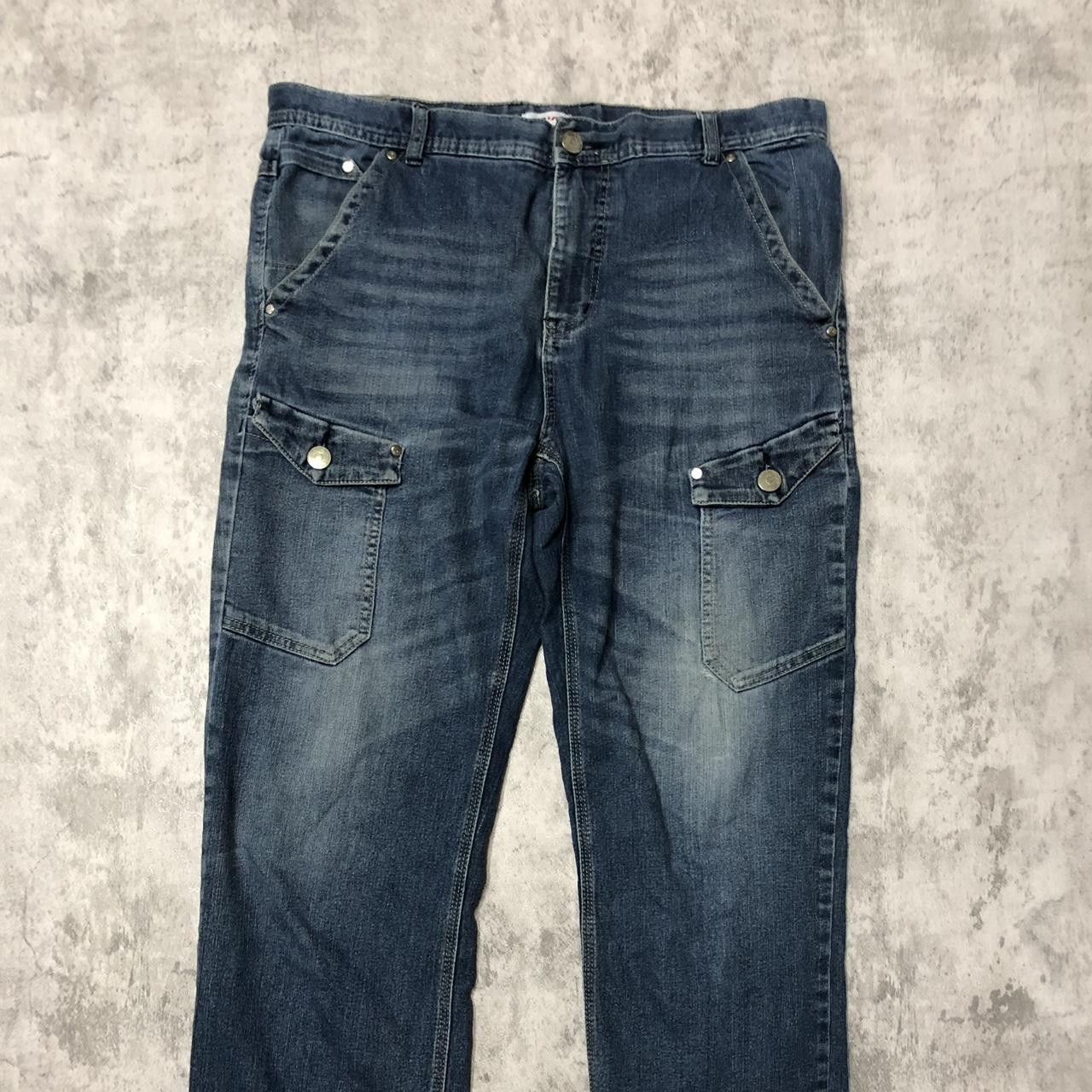 Other Blue denim cargo jeans with a relaxed fit, featuring Size US 36 / EU 52 - 1 Thumbnail