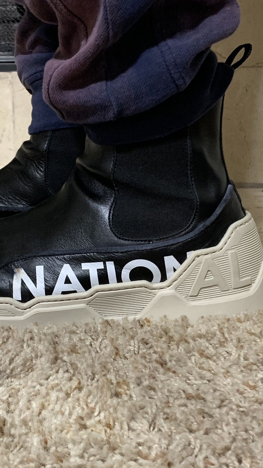 Costume National Costume National leather Sneaker boots Size US 10.5 / EU 43-44 - 3 Thumbnail