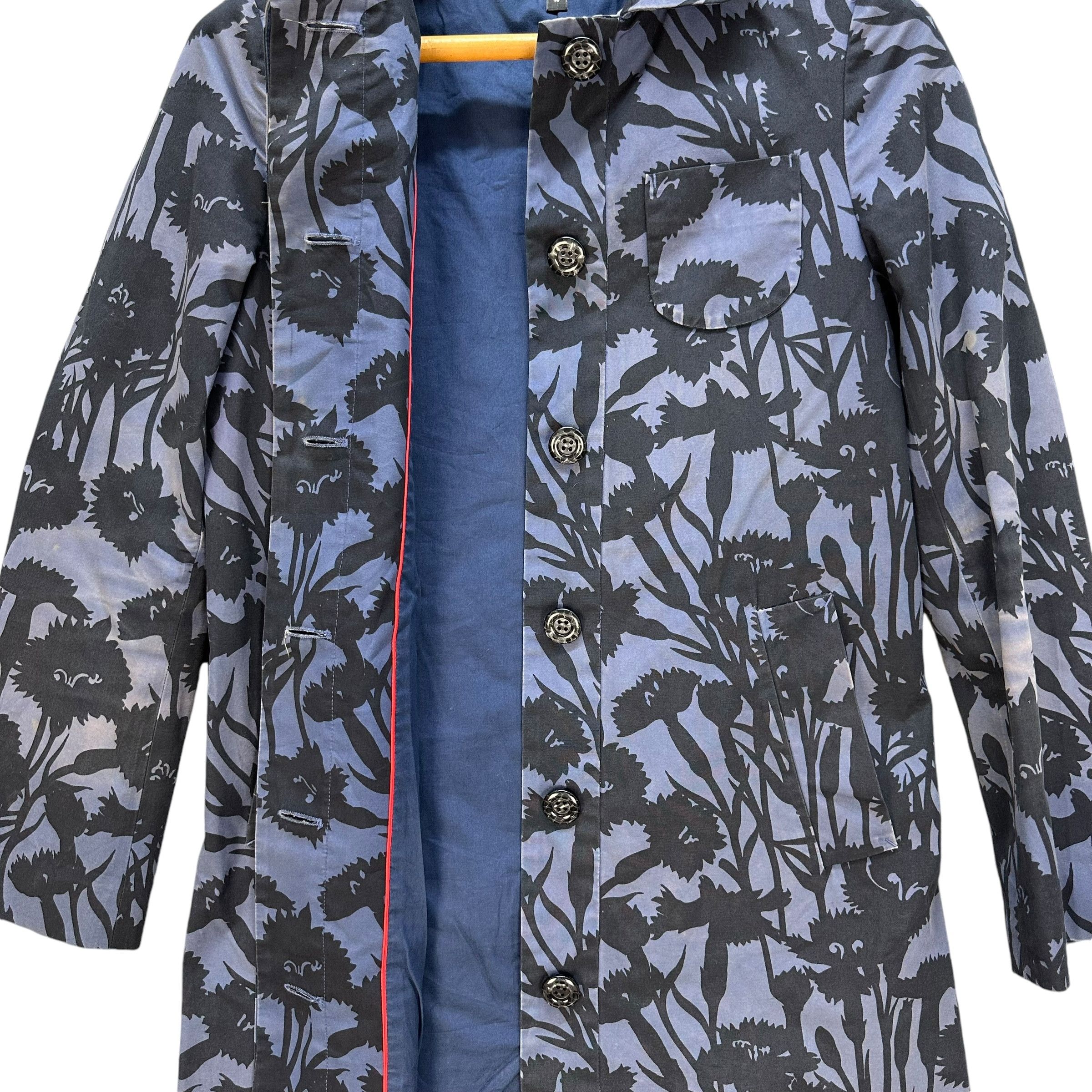 Marc Jacobs MARC JACOBS Artwork Florals Design Coat Jacket #71-1430 Size S / US 4 / IT 40 - 14 Thumbnail