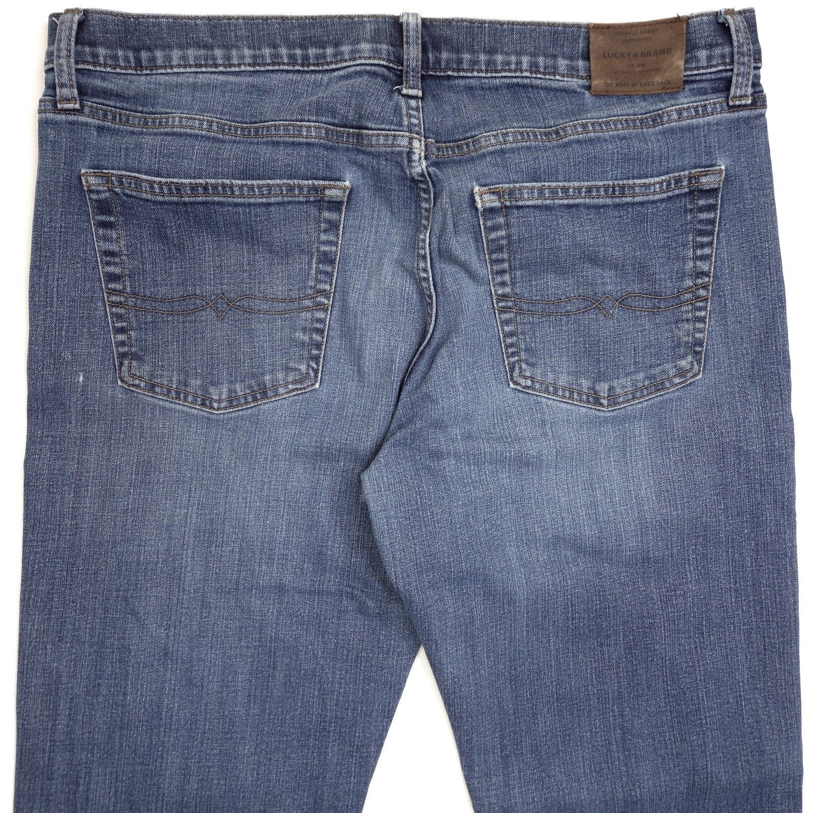 Lucky Brand Lucky Brand 221 Straight Jeans Mens 38x33 Blue Stretch Size US 38 / EU 54 - 9 Thumbnail