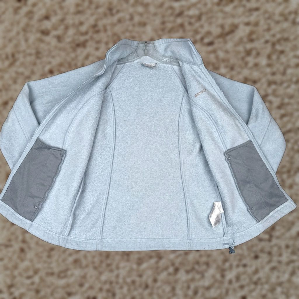 Vintage Columbia Jacket Women Small Blue Interchange Full Zip Fleece Pockets Mock Neck Size S / US 4 / IT 40 - 1 Thumbnail