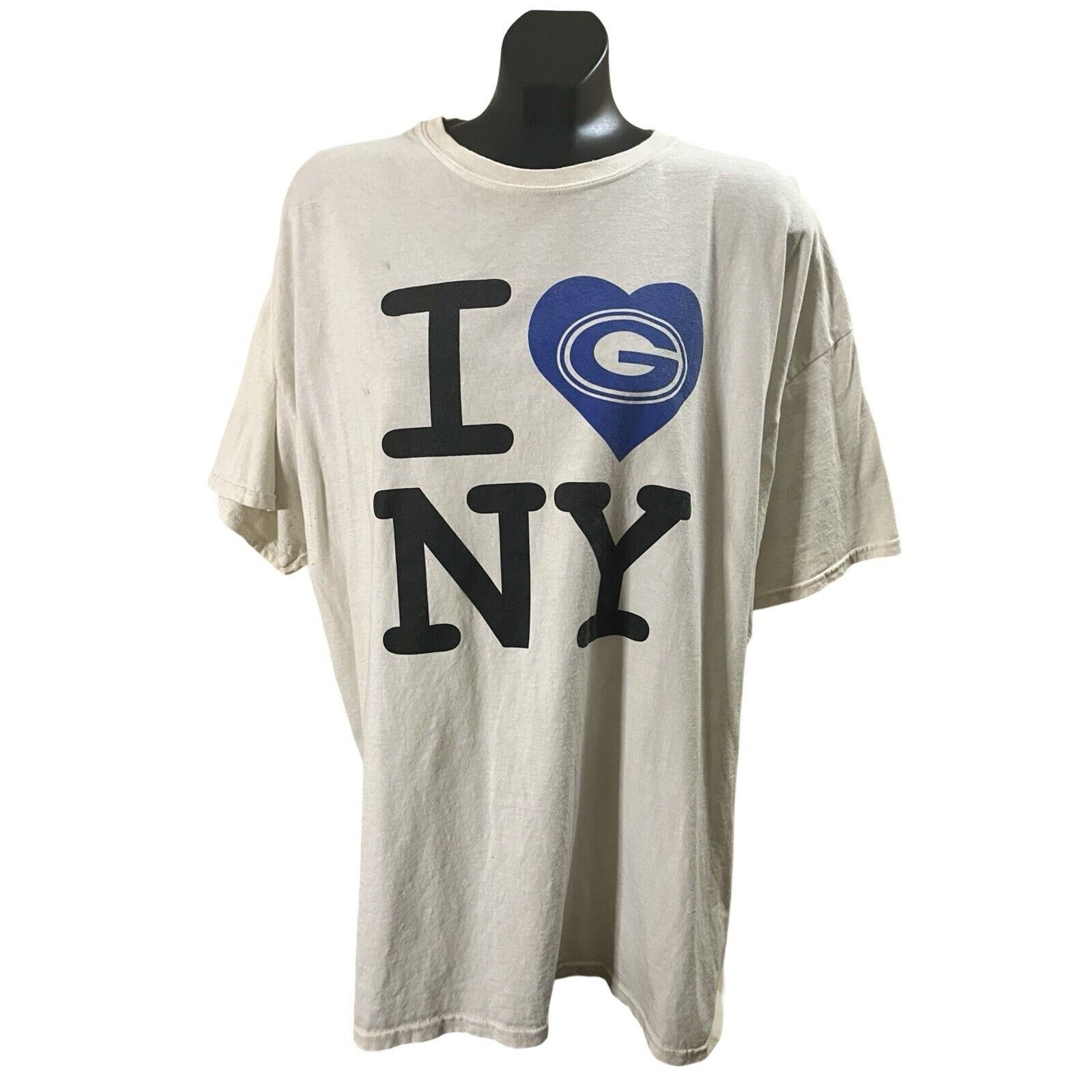 Gildan Vintage New York Giants “I ❤️ NY” Tee (2XL) Size US XXL / EU 58 / 5 - 1 Thumbnail