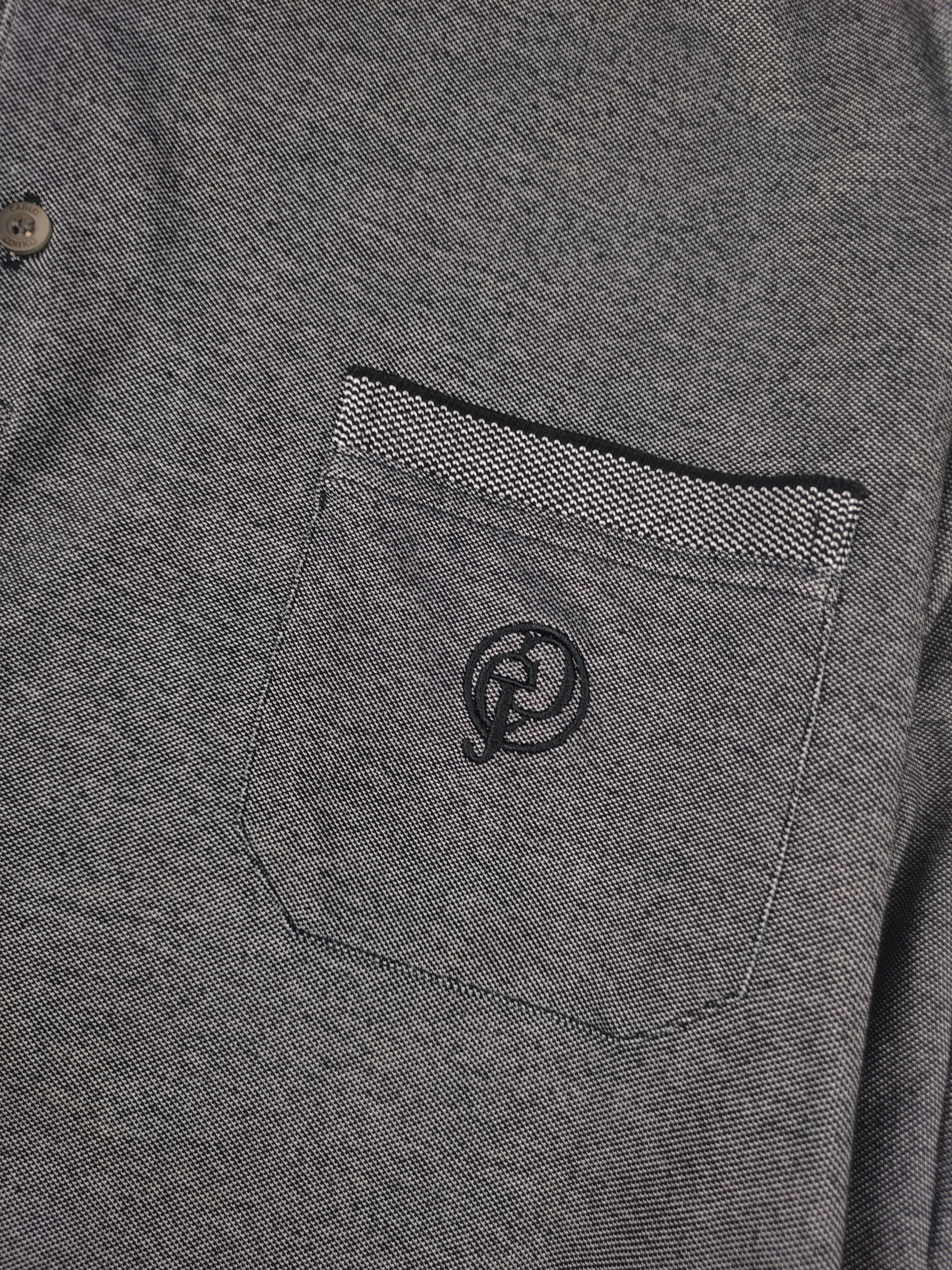 Carlo Colucci Carlo Colucci Long Sleeve Polo Shirt Dark Grey / Graphite Size US M / EU 48-50 / 2 - 3 Thumbnail