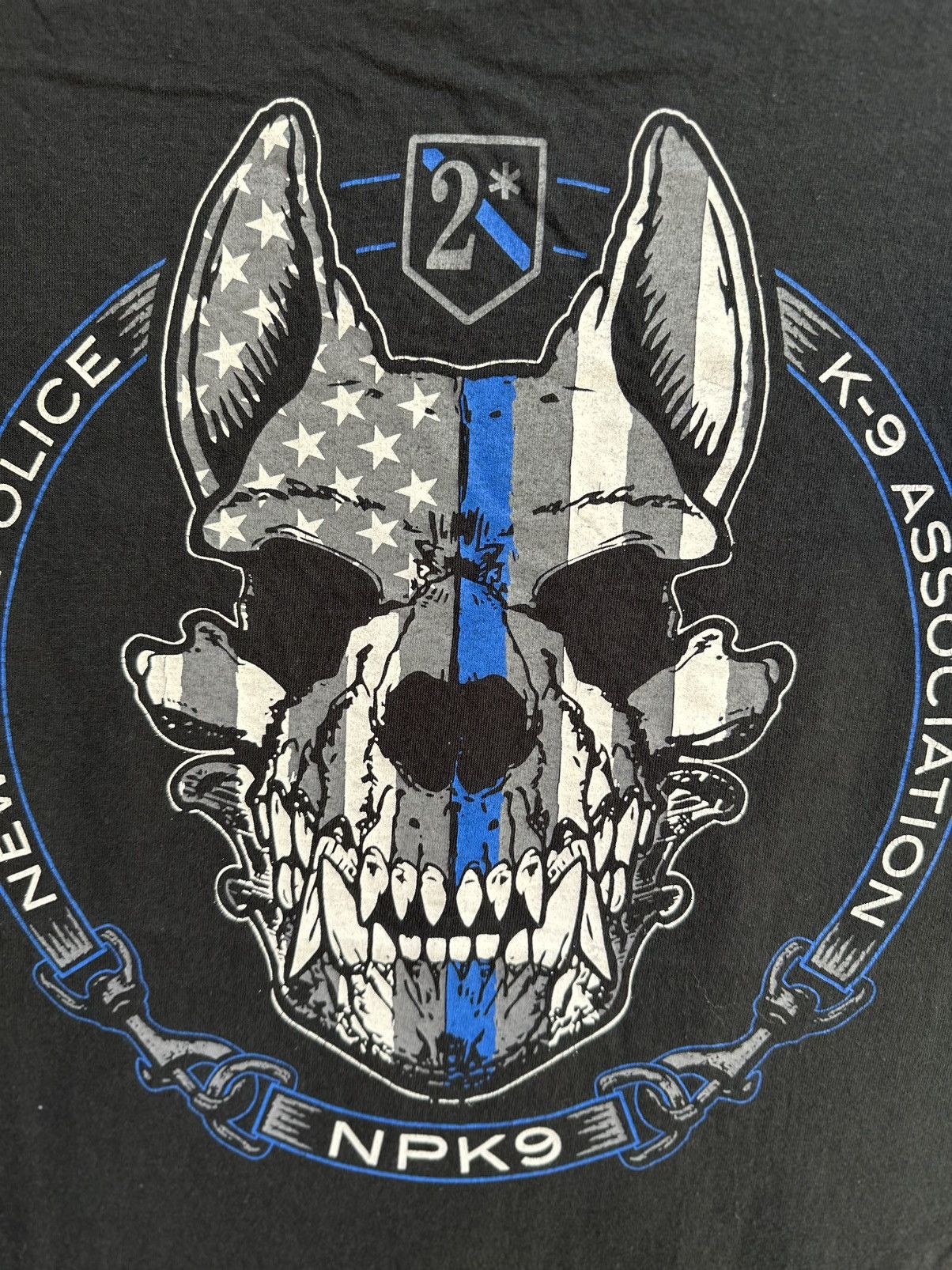 Vintage New Man Police NPK9 Faded Tee Size US M / EU 48-50 / 2 - 7 Thumbnail