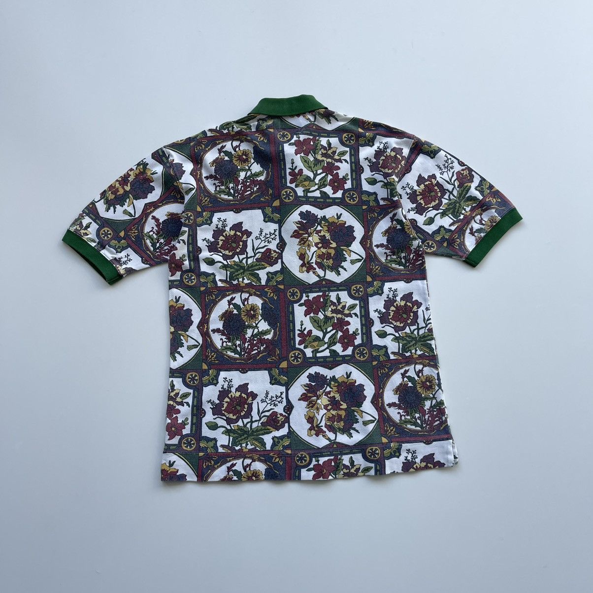 Tommy Hilfiger × Vintage Tommy Hilfiger 90’s Printed Flower Vintage Polo Shirt Rare Size US M / EU 48-50 / 2 - 3 Thumbnail
