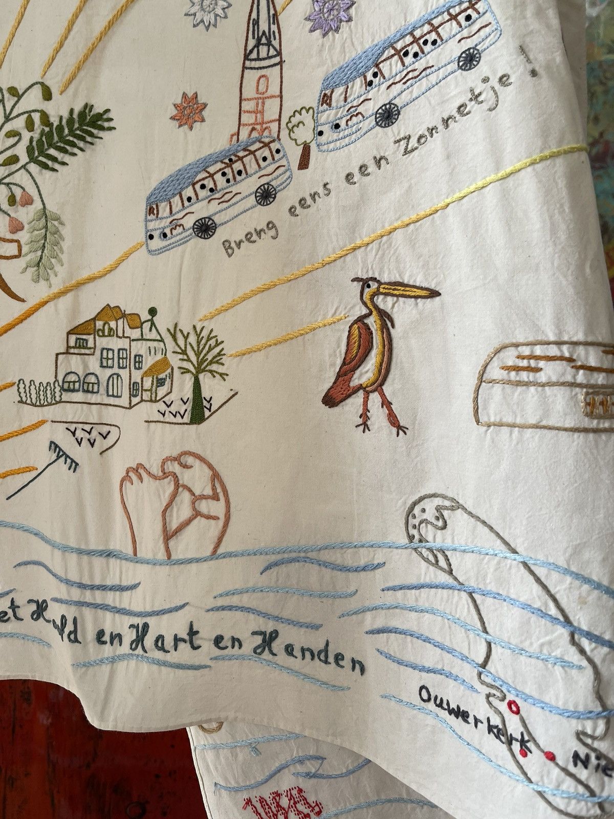 Bernhard Willhelm Bernhard Willhelm 2001 Runway Emboidered Apron Size US 32 / EU 48 - 4 Thumbnail