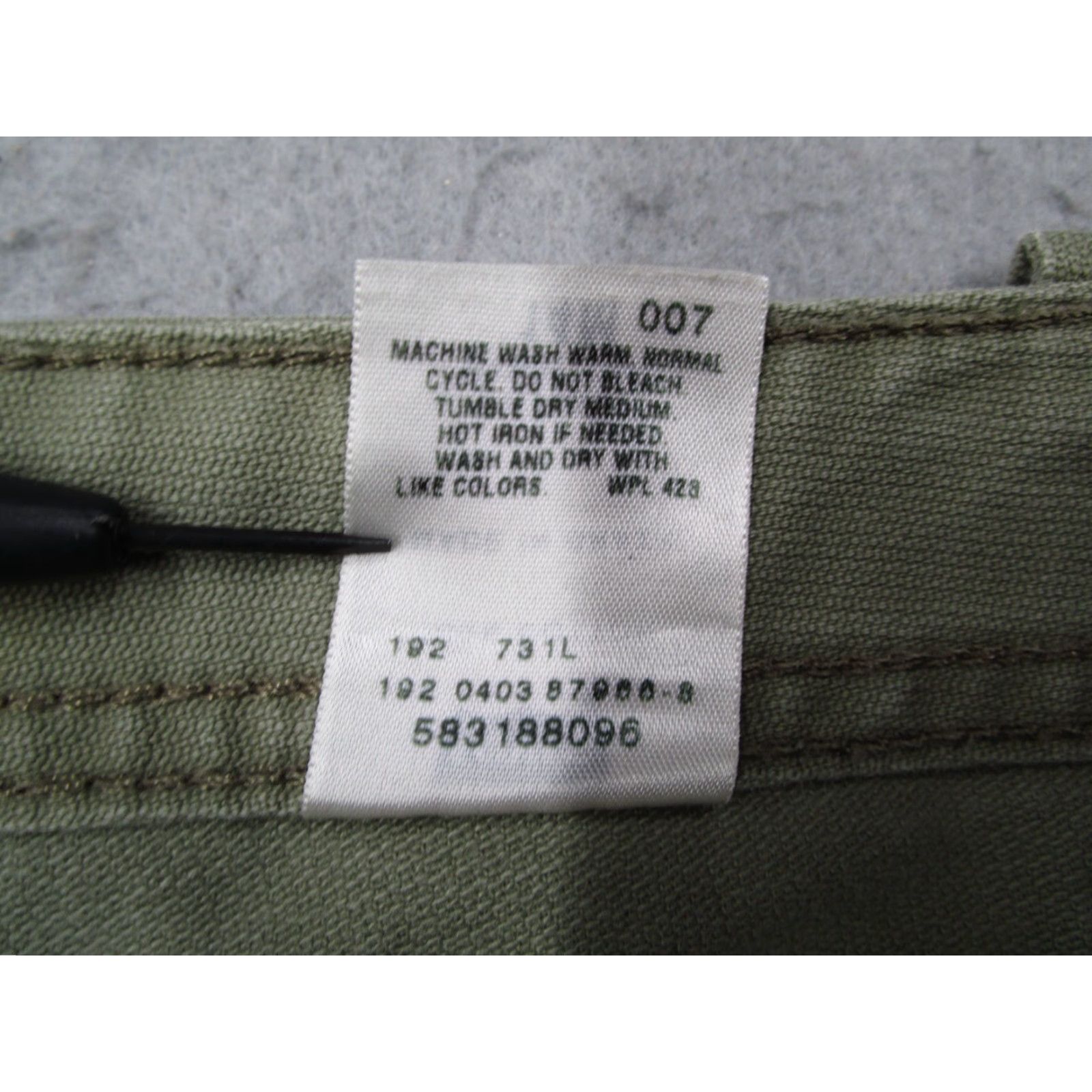 Levi's Levis Women's Pants 14 Medium Green Canvas Bootcut Mid Rise Casual Workwear 36x31 Size 36" / US 14 / IT 50 - 5 Thumbnail