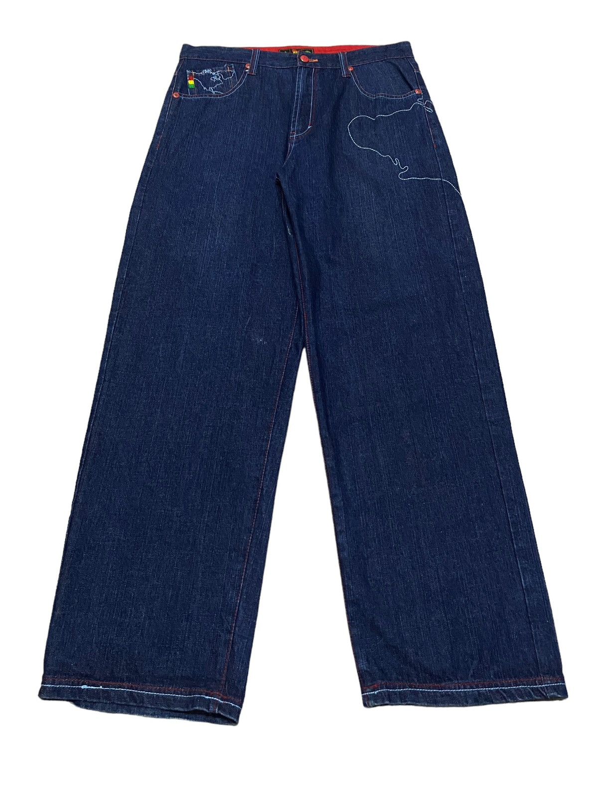 Vintage Rare Design Vintage Brand Property Member Rasta Jeans 2000s Size US 38 / EU 54 - 2 Thumbnail