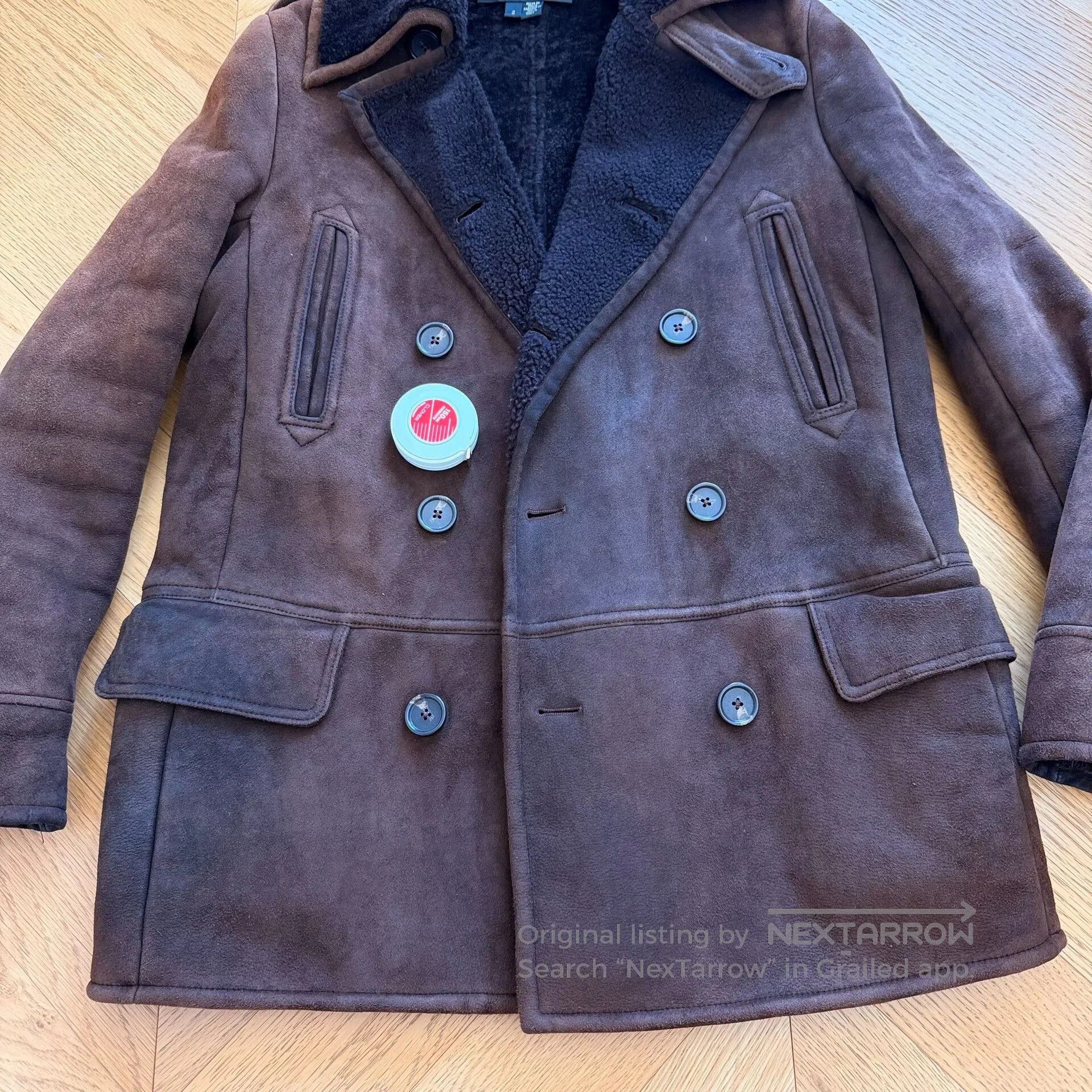RLX Ralph Lauren Black Shearling Long Coat by Ralph Lauren. Size M / US 6-8 / IT 42-44 - 2 Thumbnail