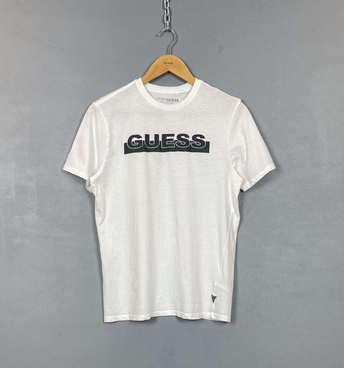 Guess Guess 100% Organic Cotton Men’s Short Sleeve T Shirt S White Size US S / EU 44-46 / 1 - 1 Thumbnail