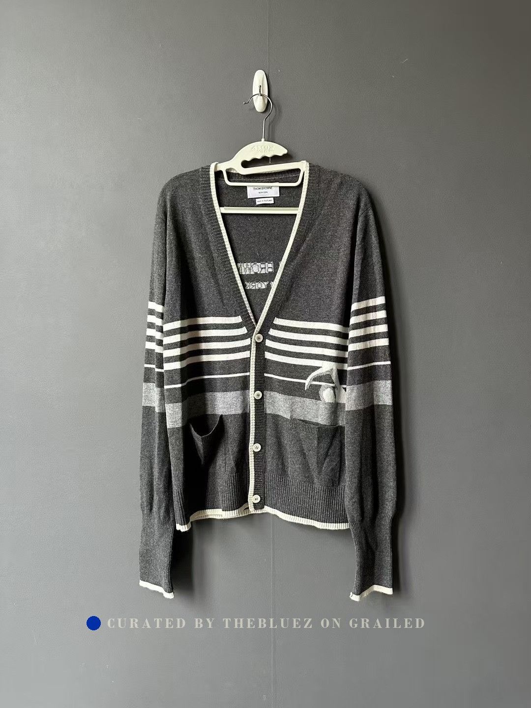 Thom Browne Thom Browne Striped Cashmere Cardigan Size US M / EU 48-50 / 2 - 1 Thumbnail