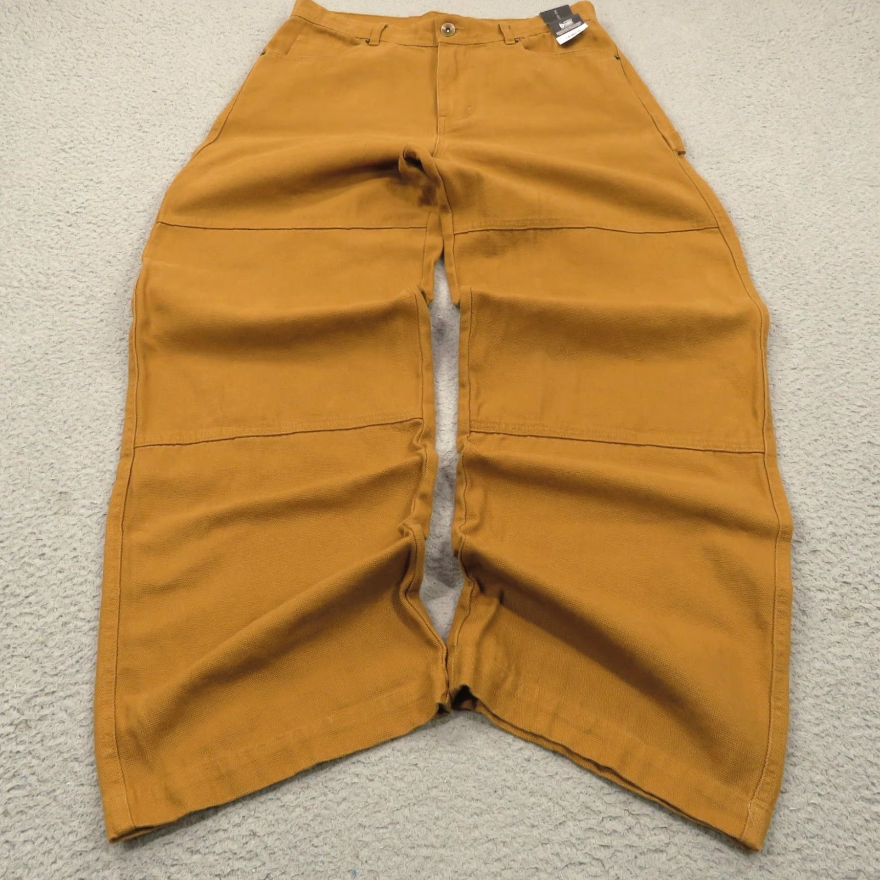 Vintage VINTAGE No Boundaries Baggy Pants Men 32 Carpenter 10 Leg Opening Wide-Leg Canvas Brown 90s Grunge Casual Workwear Mens Size US 32 / EU 48 - 2 Thumbnail