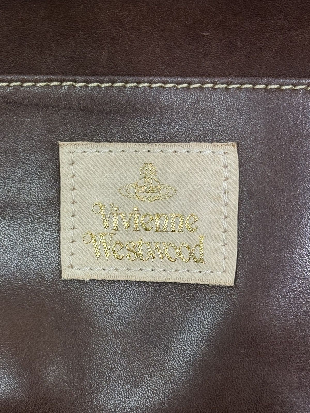 Vivienne Westwood Vivienne Westwood Gold Label Embossed Leather Shoulder Bag Size ONE SIZE - 13 Thumbnail
