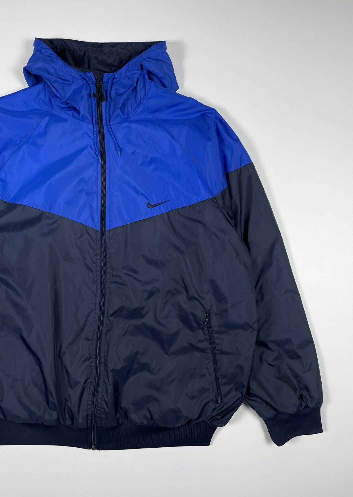 Nike × Vintage Vintage Nike Windrunner Track Nylon Jacket Swoosh Size US XL / EU 56 / 4 - 4 Thumbnail